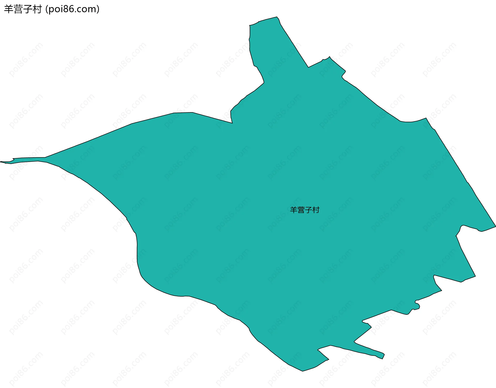 羊营子村边界地图