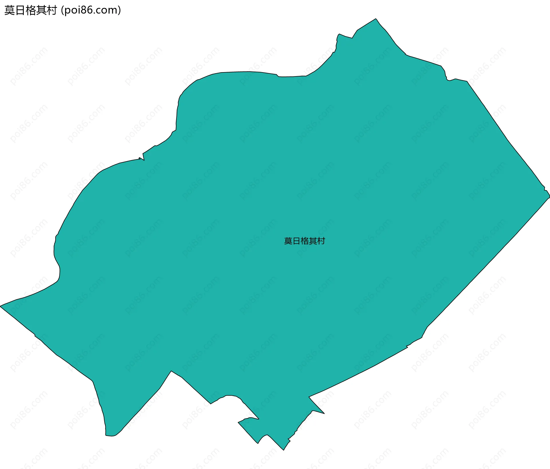 莫日格其村边界地图