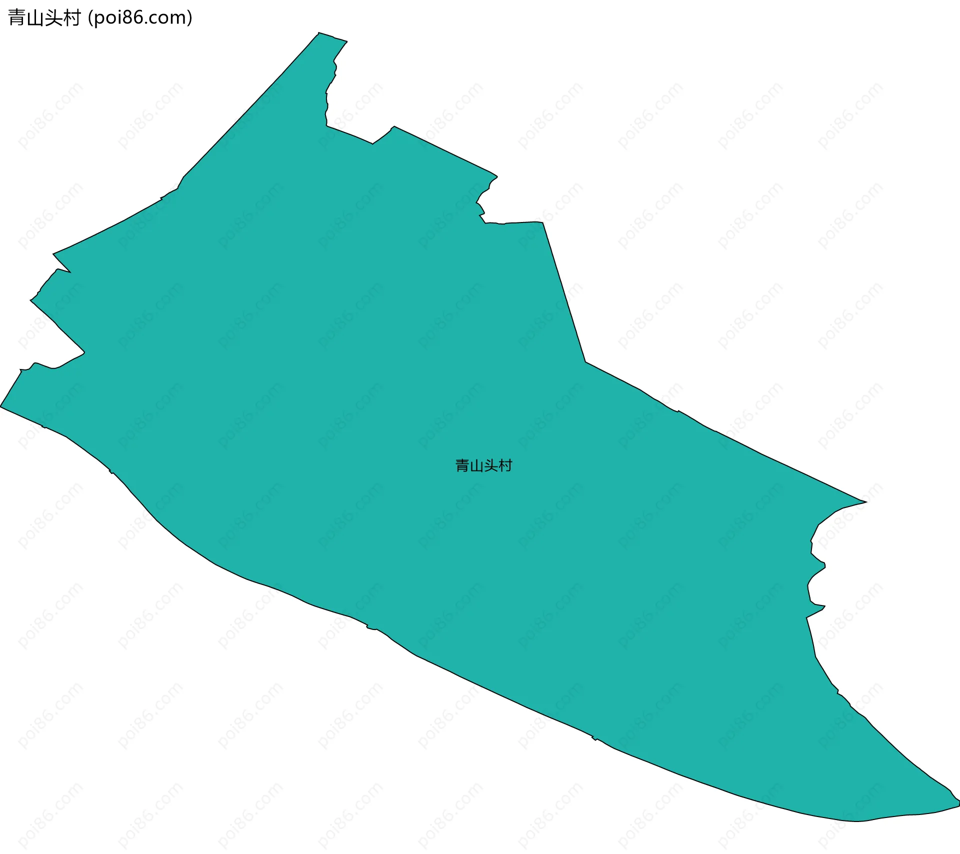 青山头村边界地图