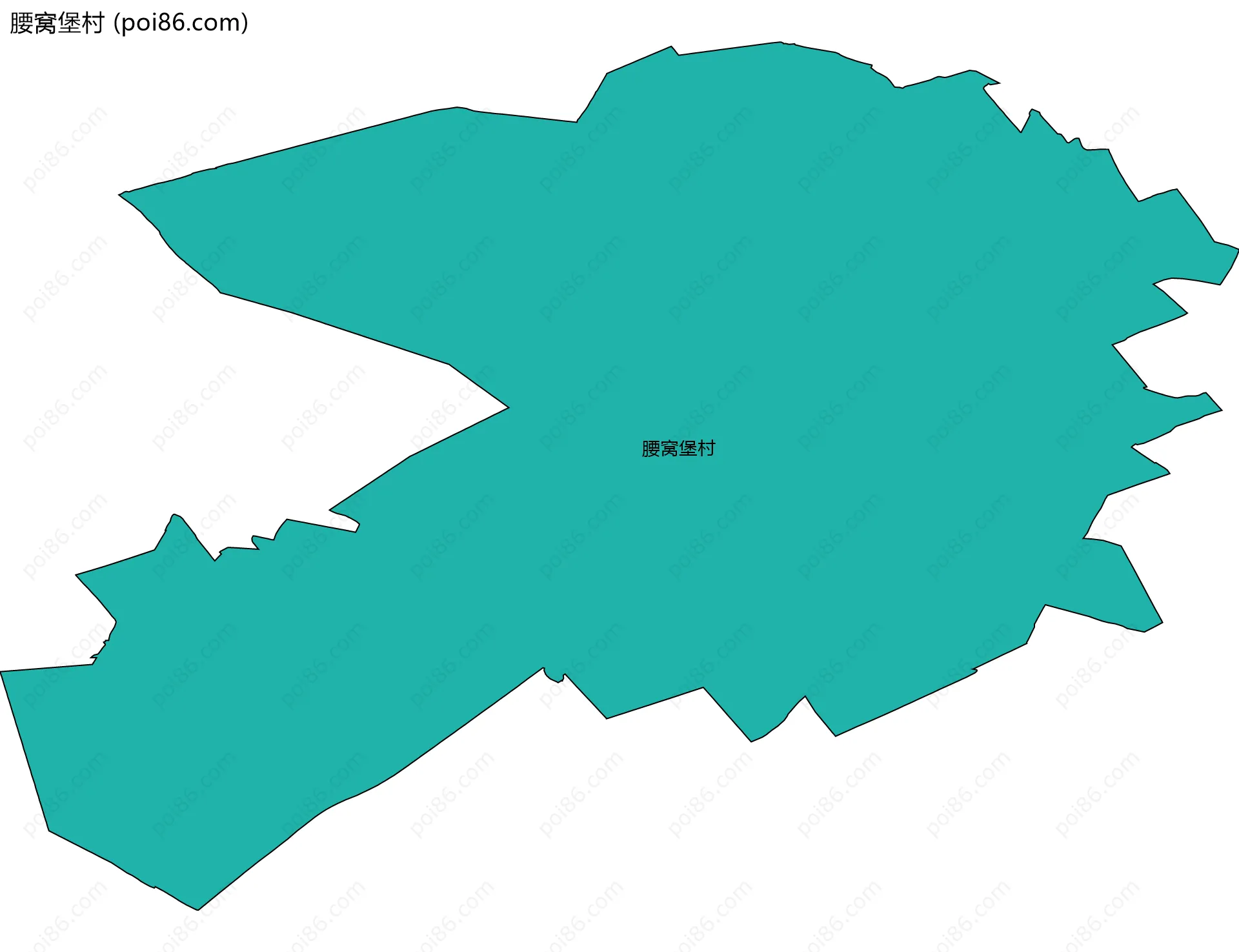 腰窝堡村边界地图