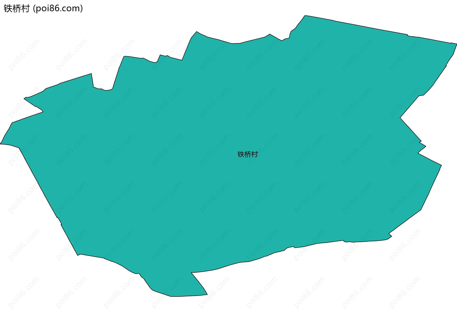 铁桥村边界地图