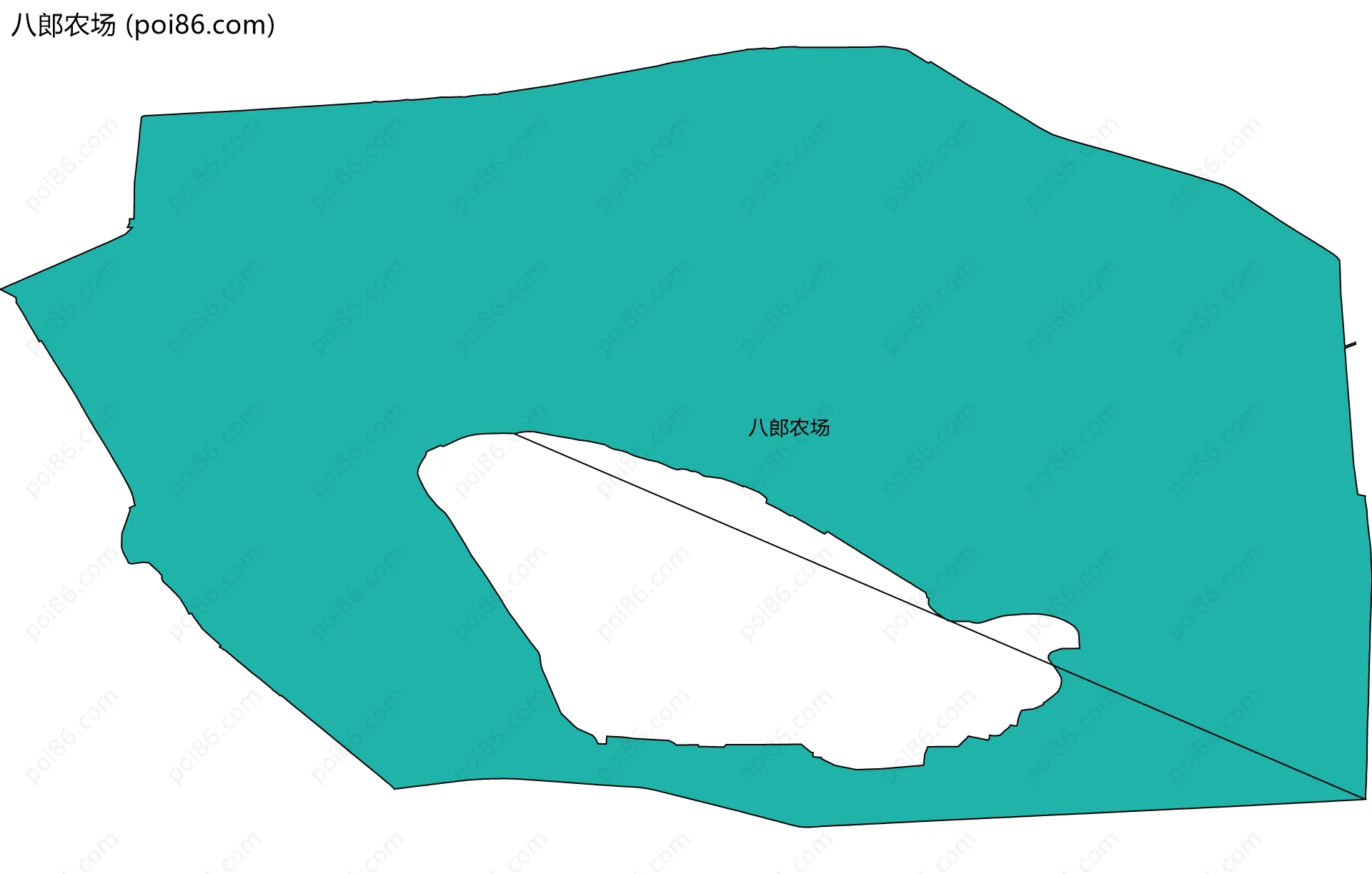 八郎农场边界地图