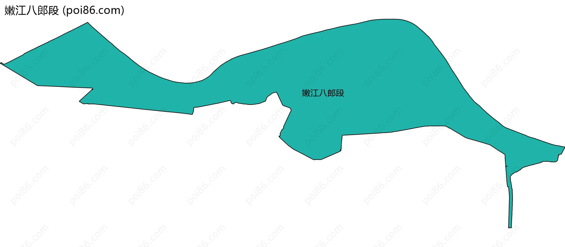 嫩江八郎段边界地图