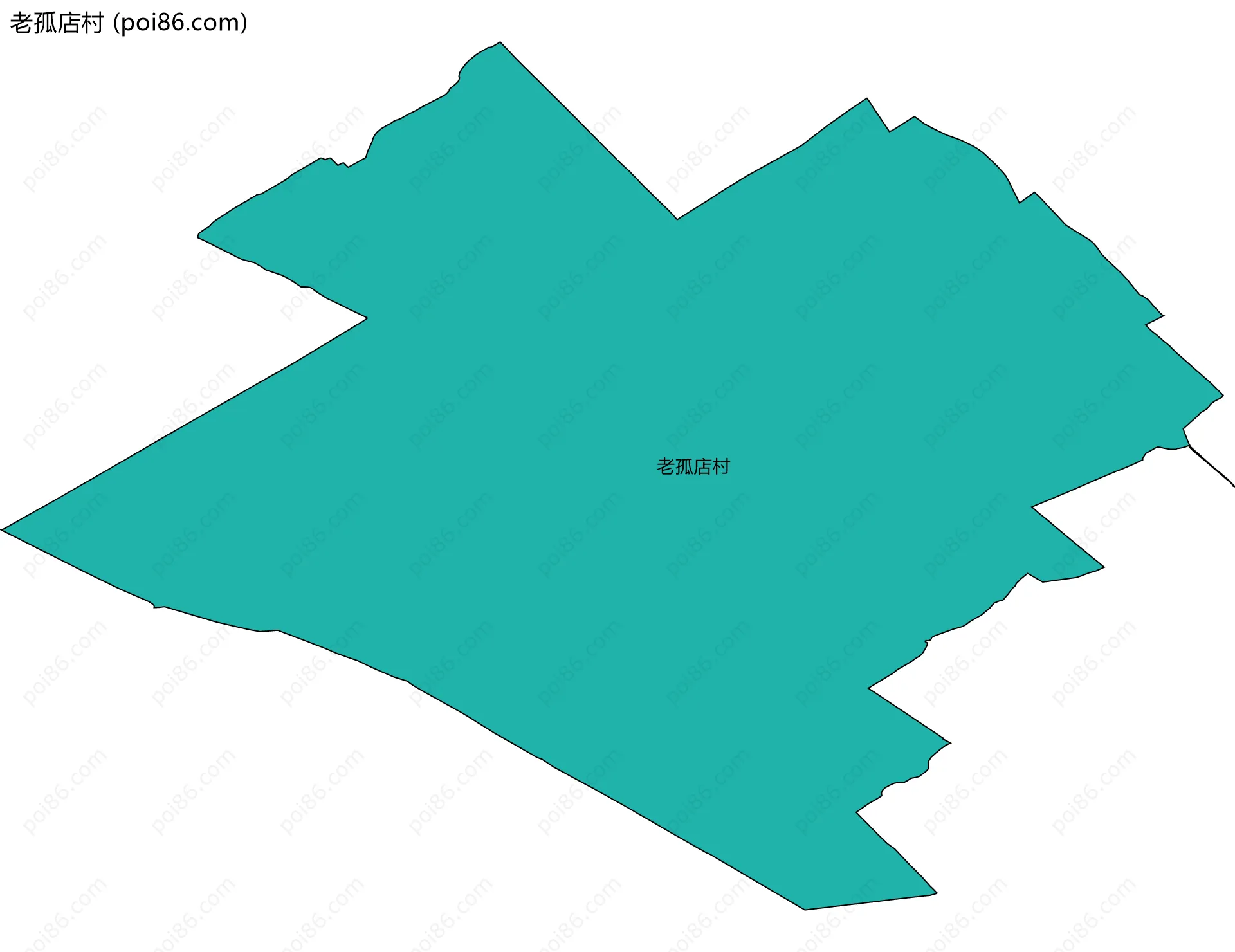 老孤店村边界地图