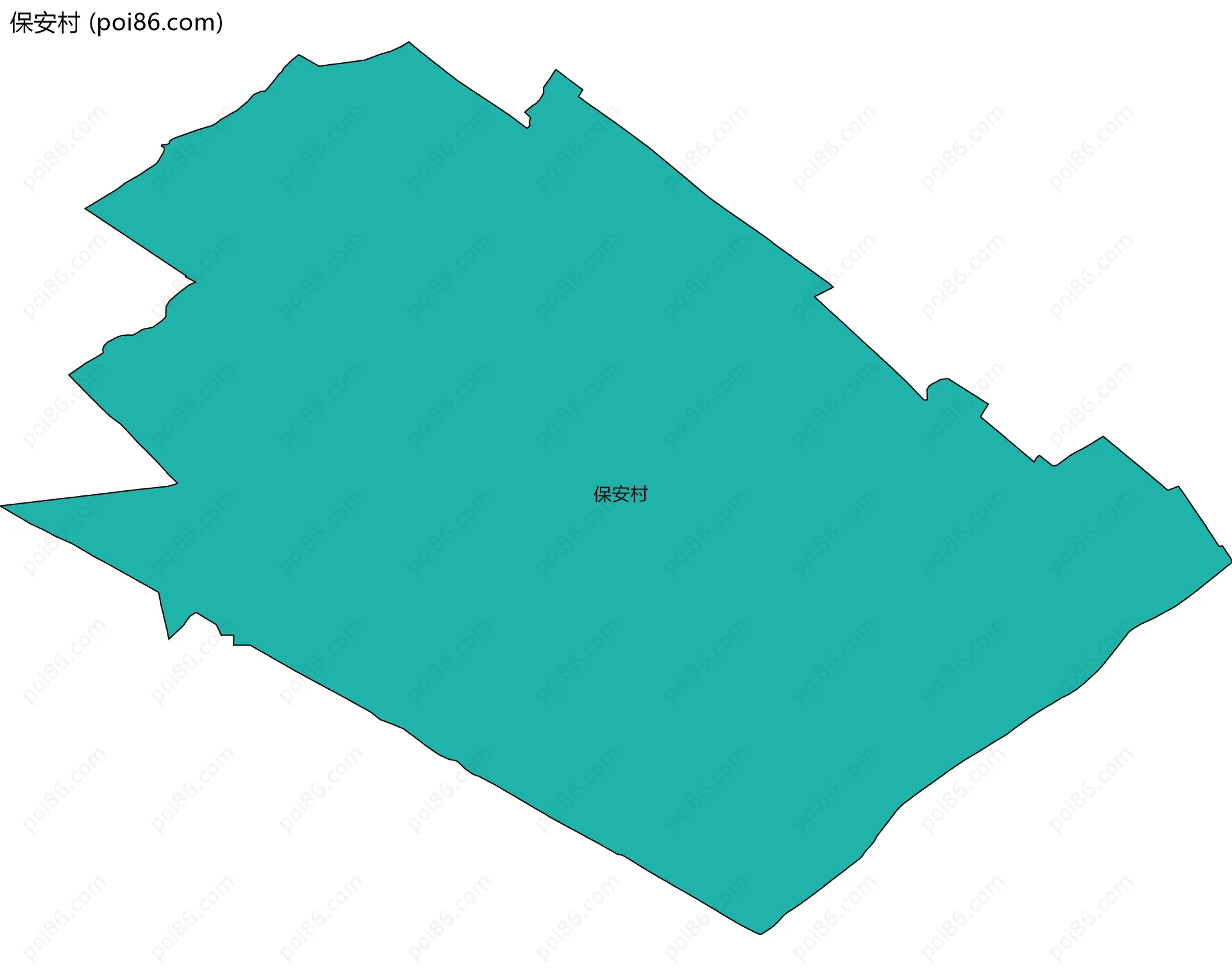 保安村边界地图