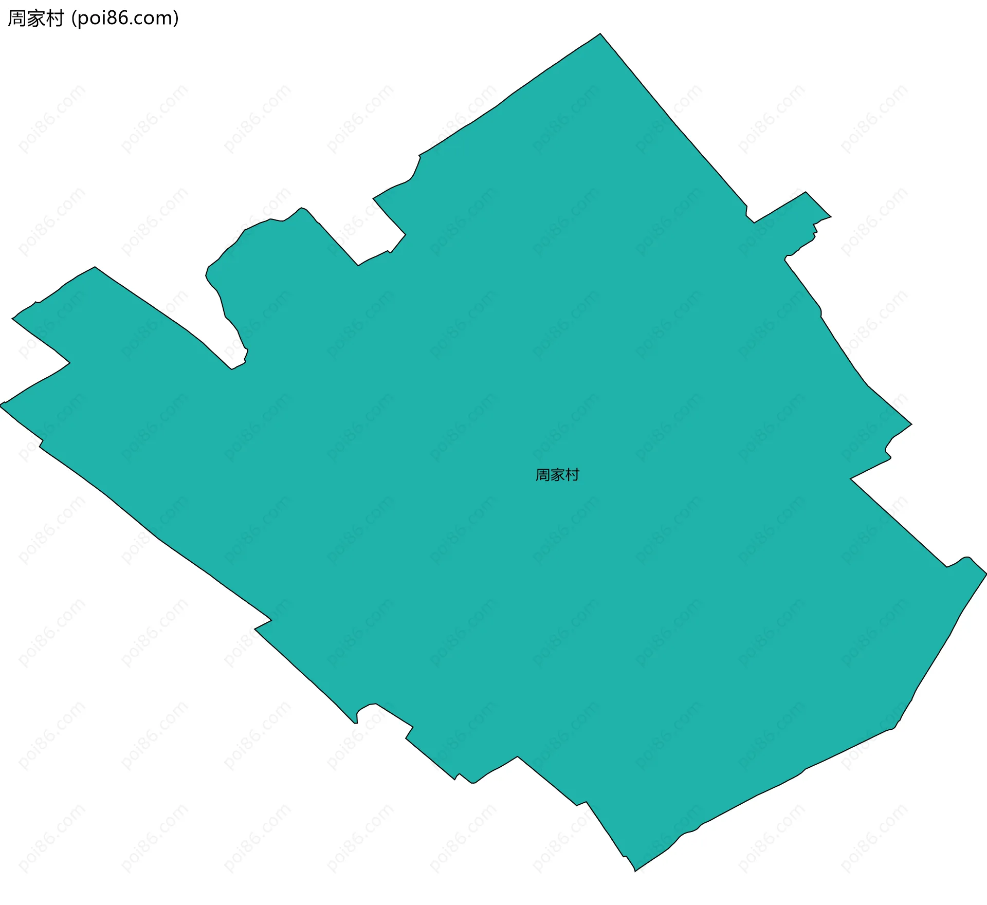 周家村边界地图