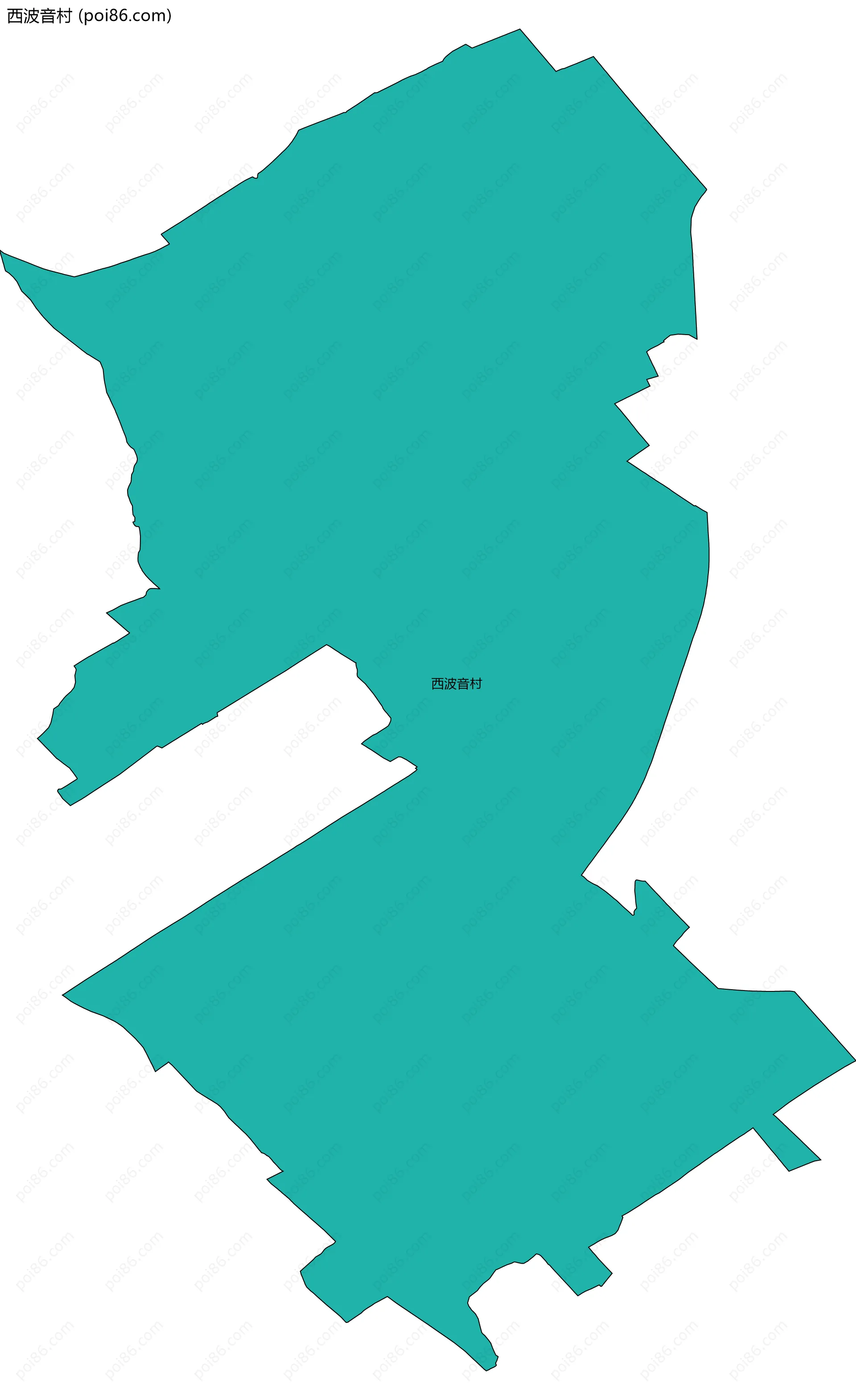 西波音村边界地图