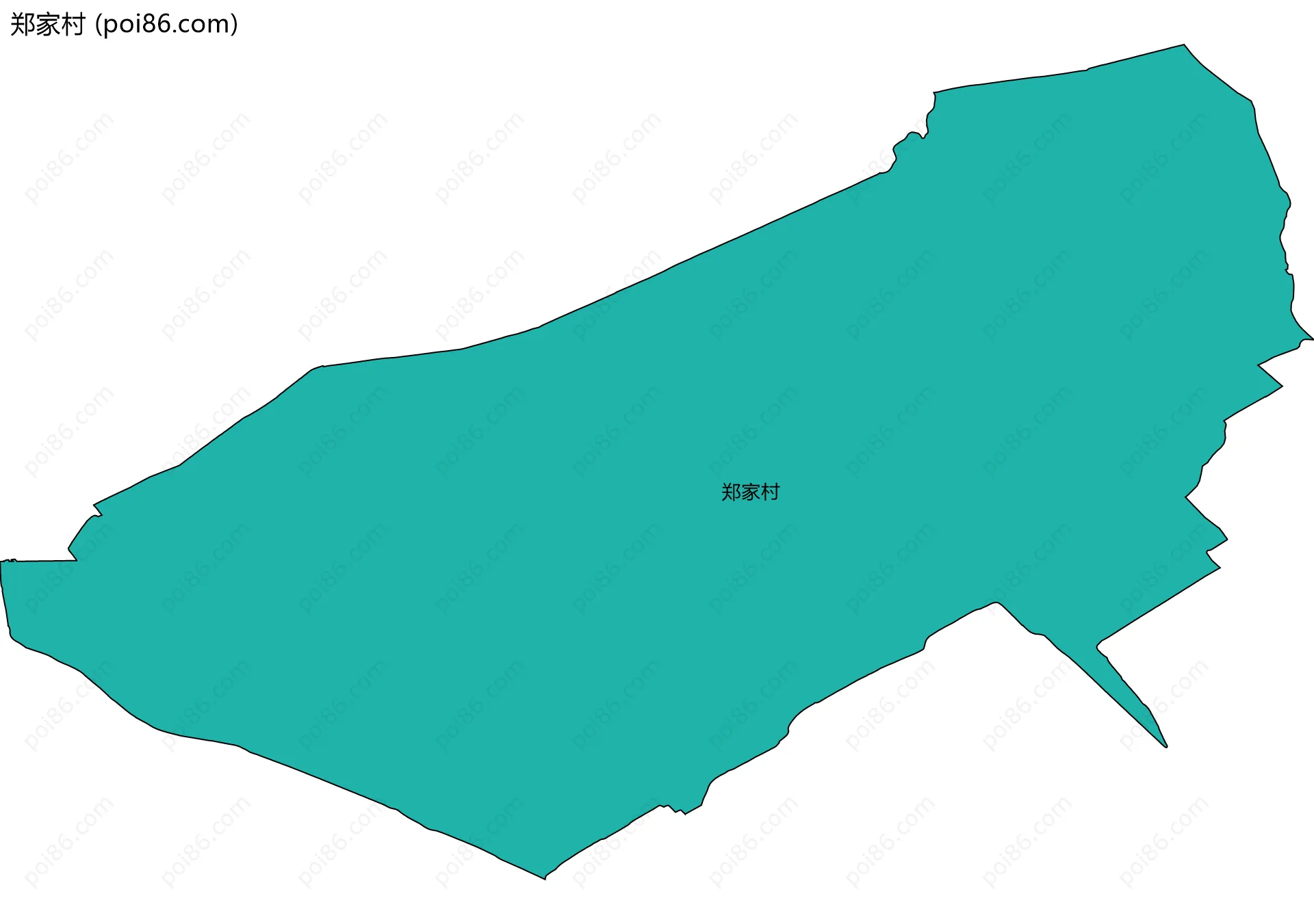 郑家村边界地图