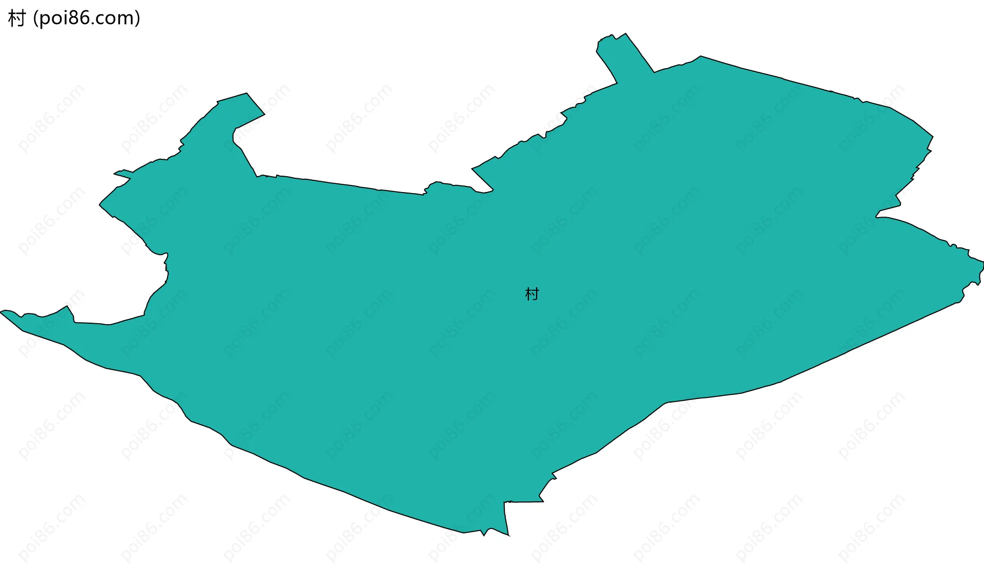 村边界地图
