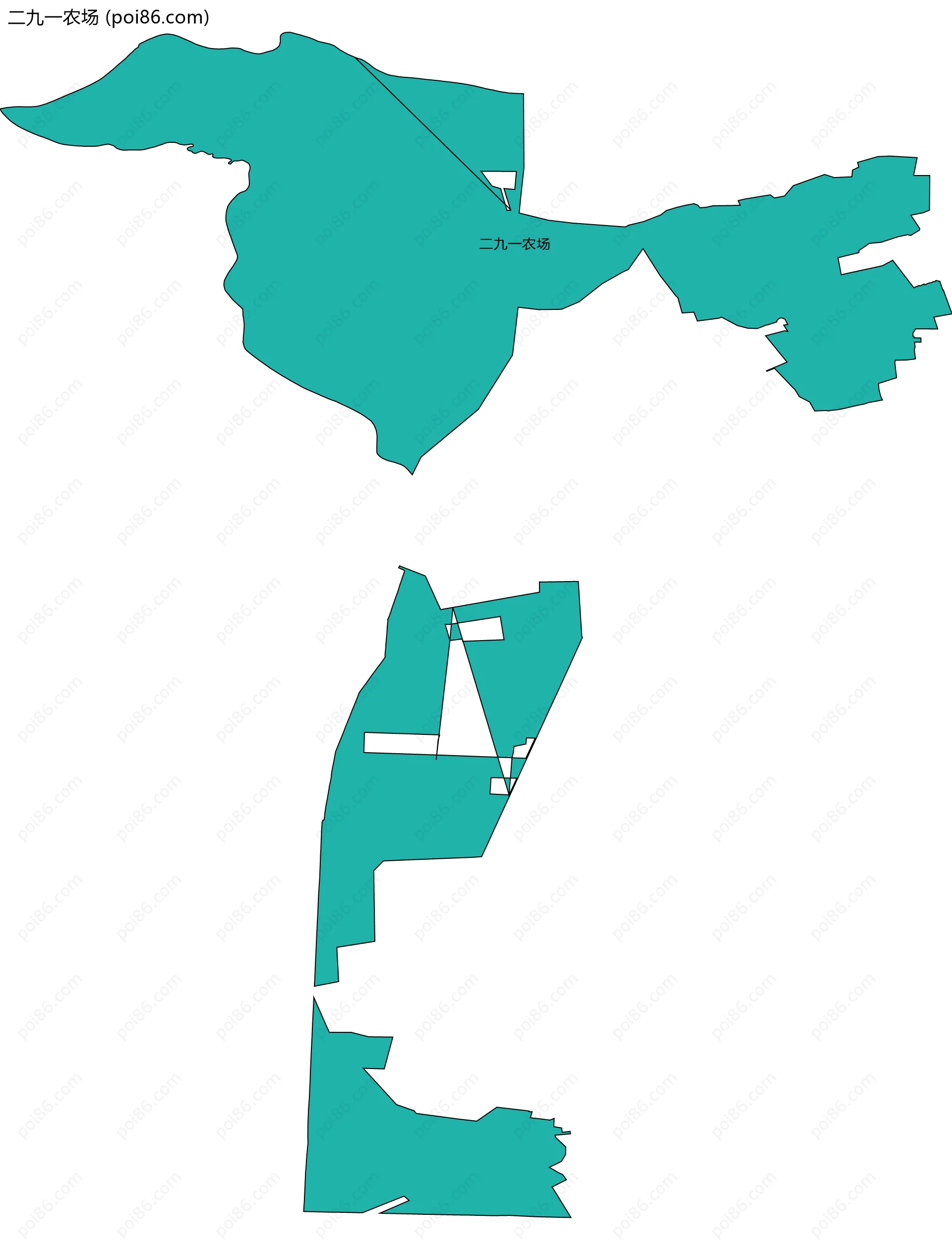 二九一农场边界地图