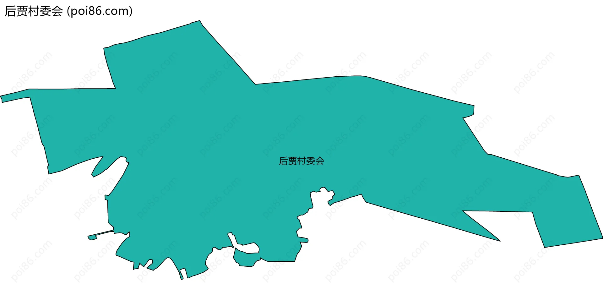 后贾村委会边界地图