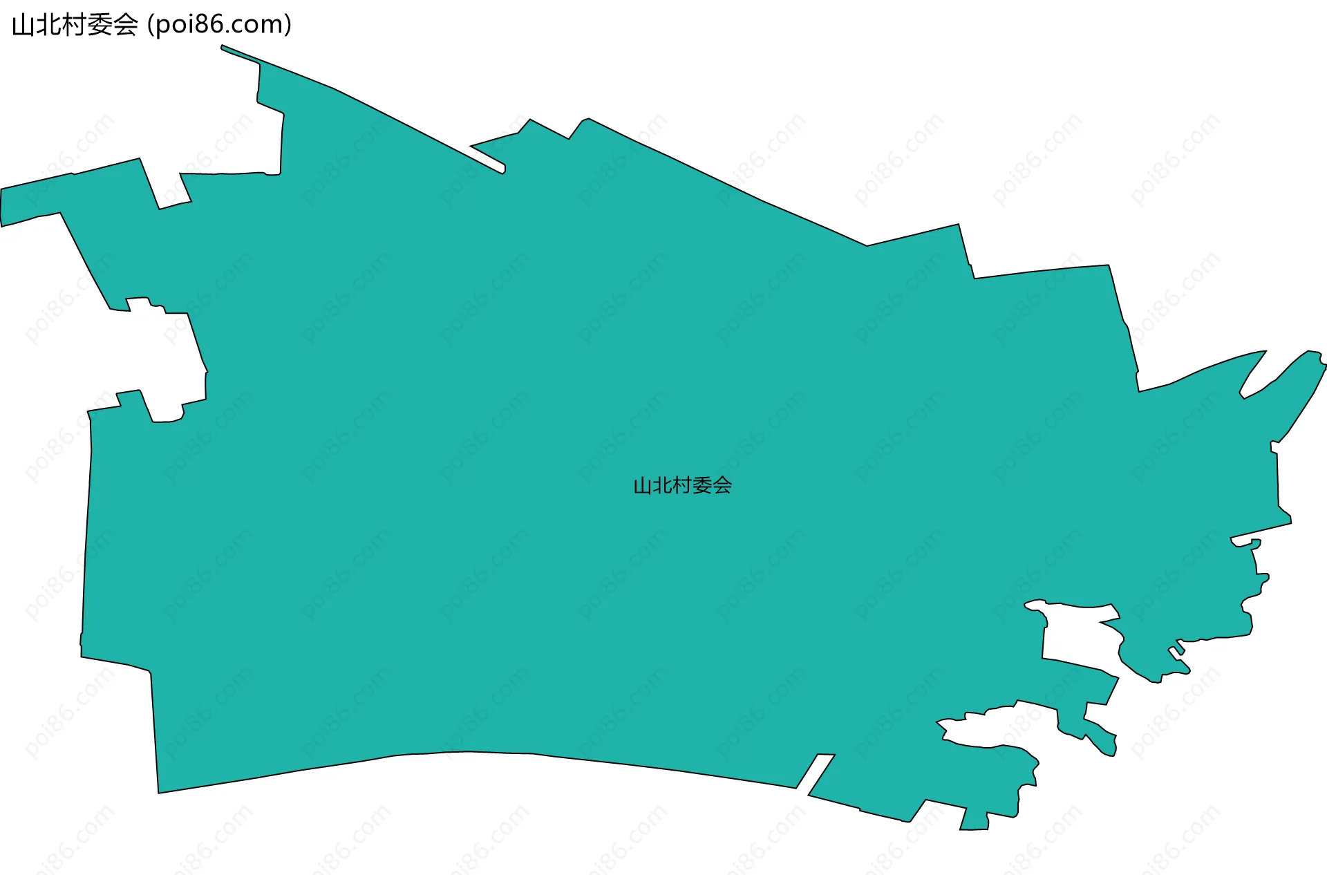 山北村委会边界地图