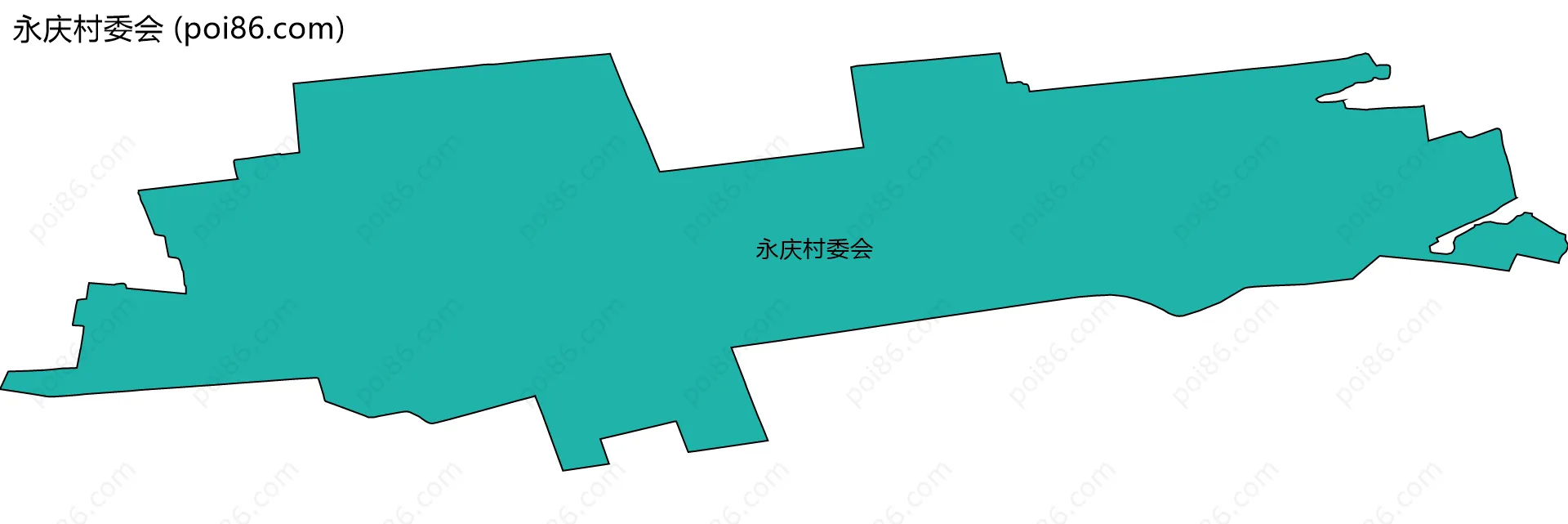 永庆村委会边界地图