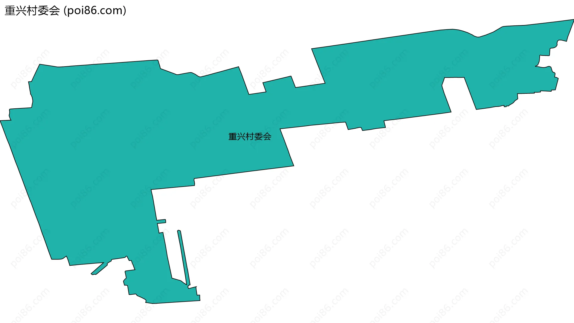 重兴村委会边界地图