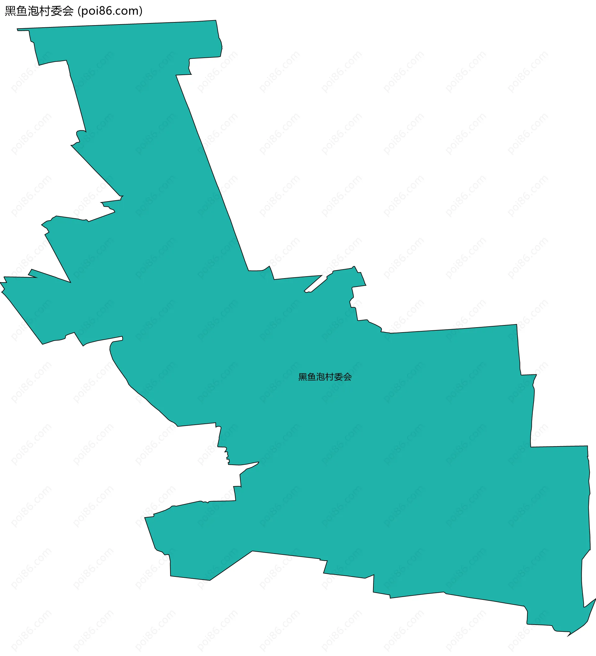 黑鱼泡村委会边界地图