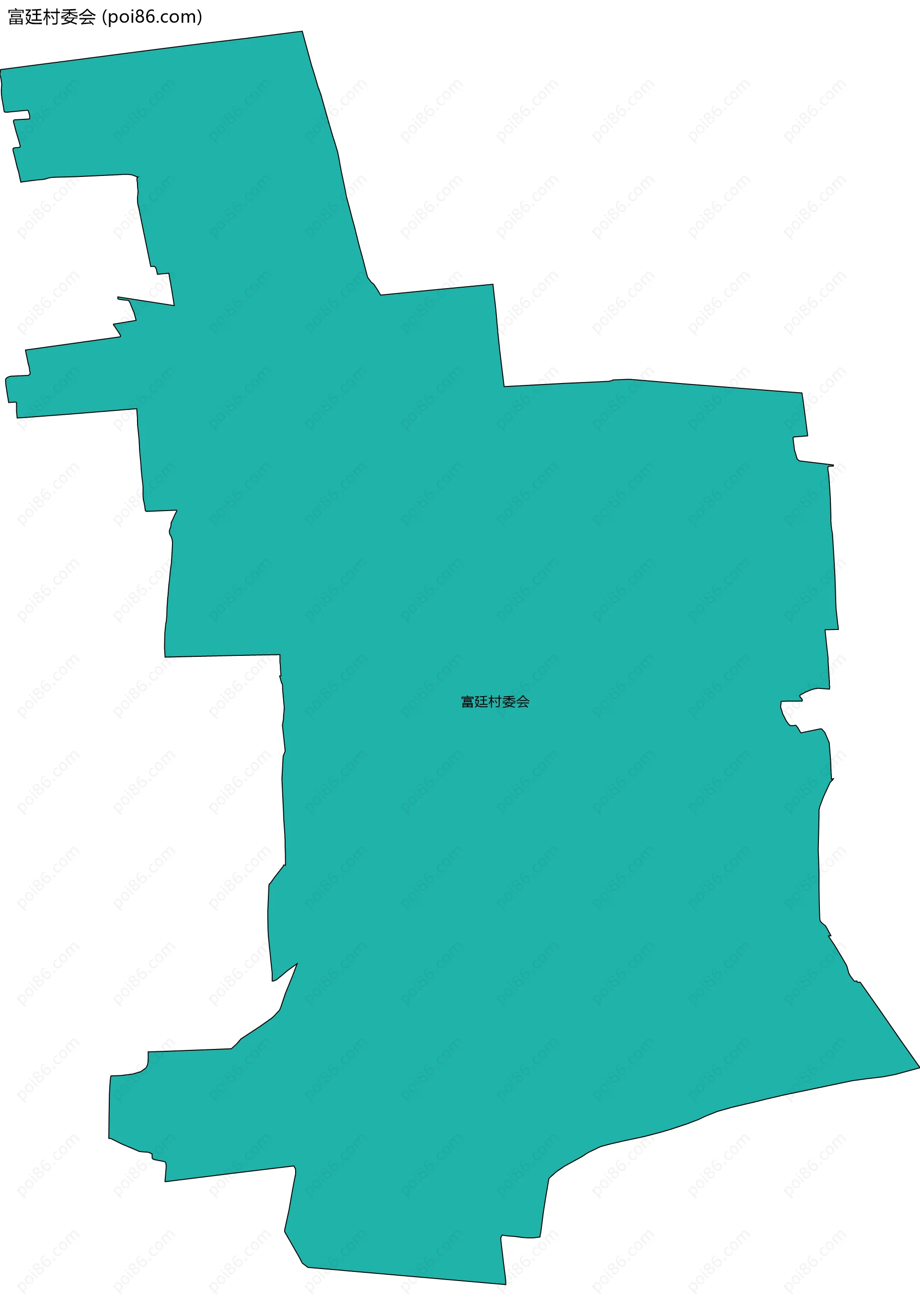 富廷村委会边界地图