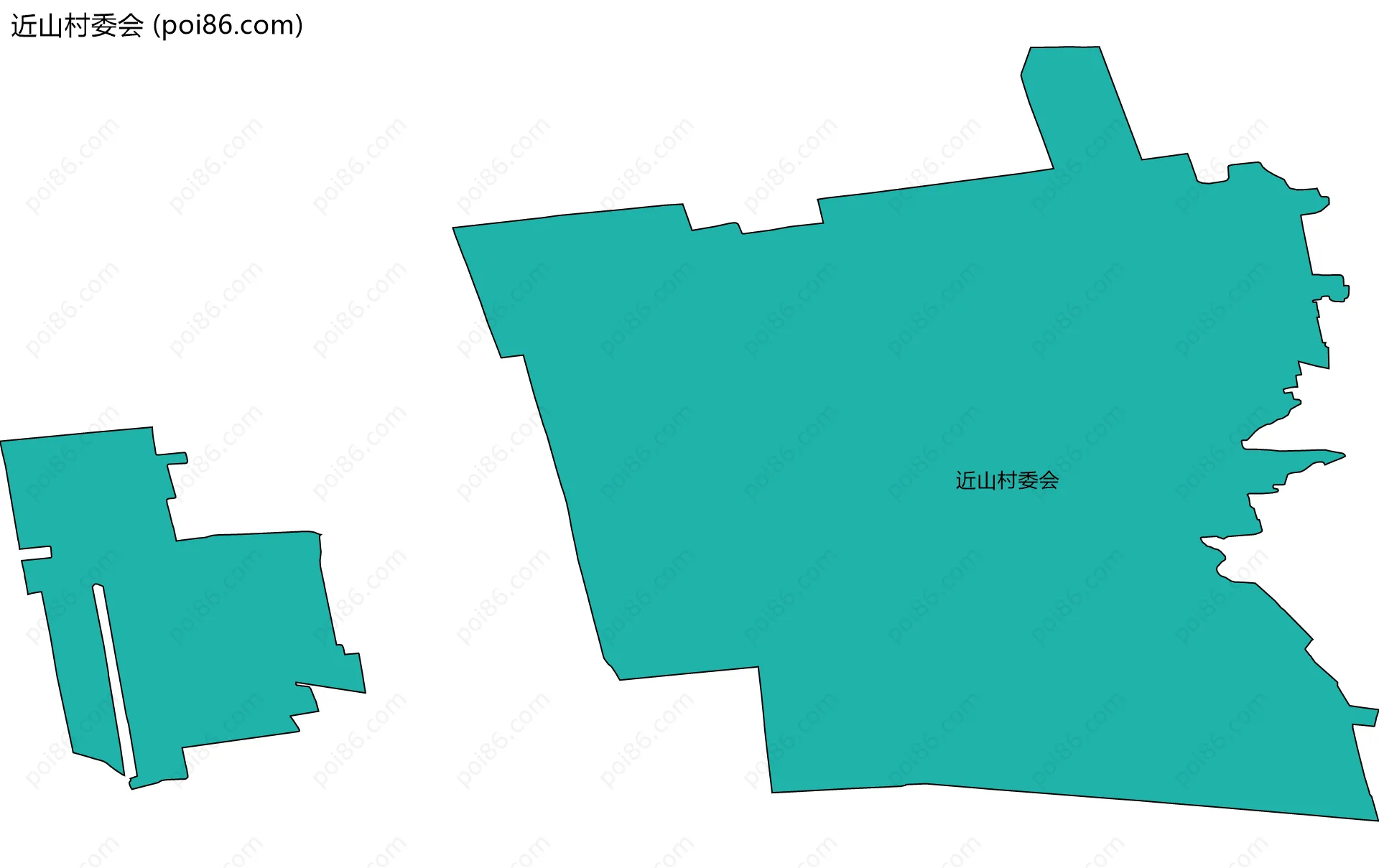 近山村委会边界地图