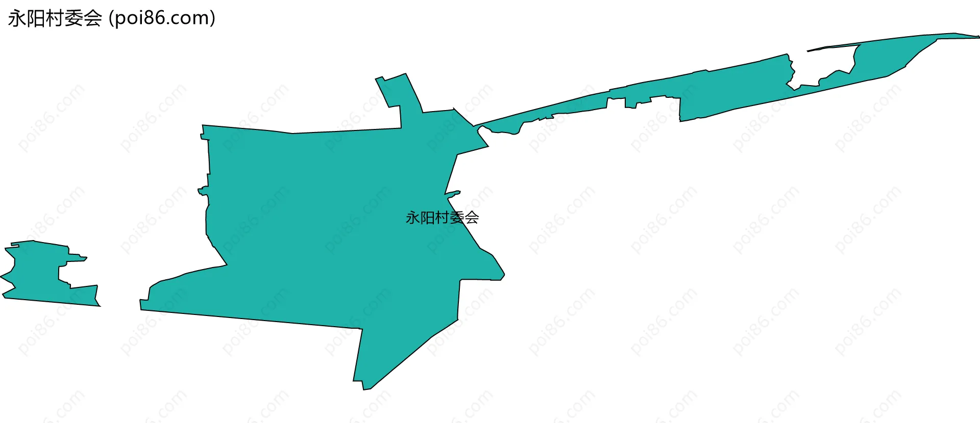 永阳村委会边界地图