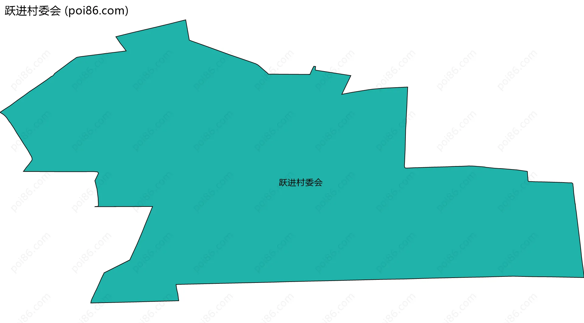 跃进村委会边界地图
