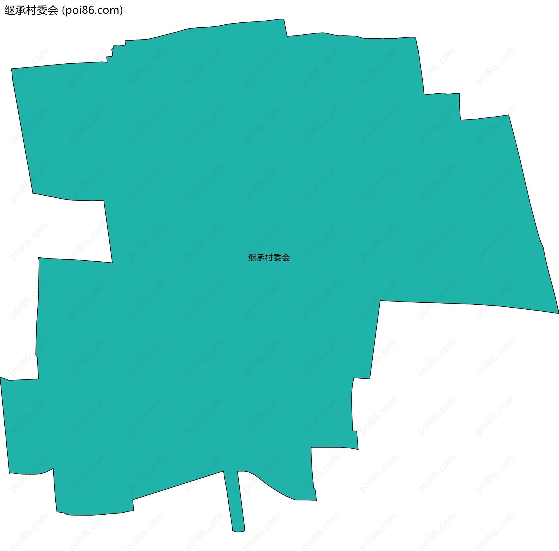 继承村委会边界地图