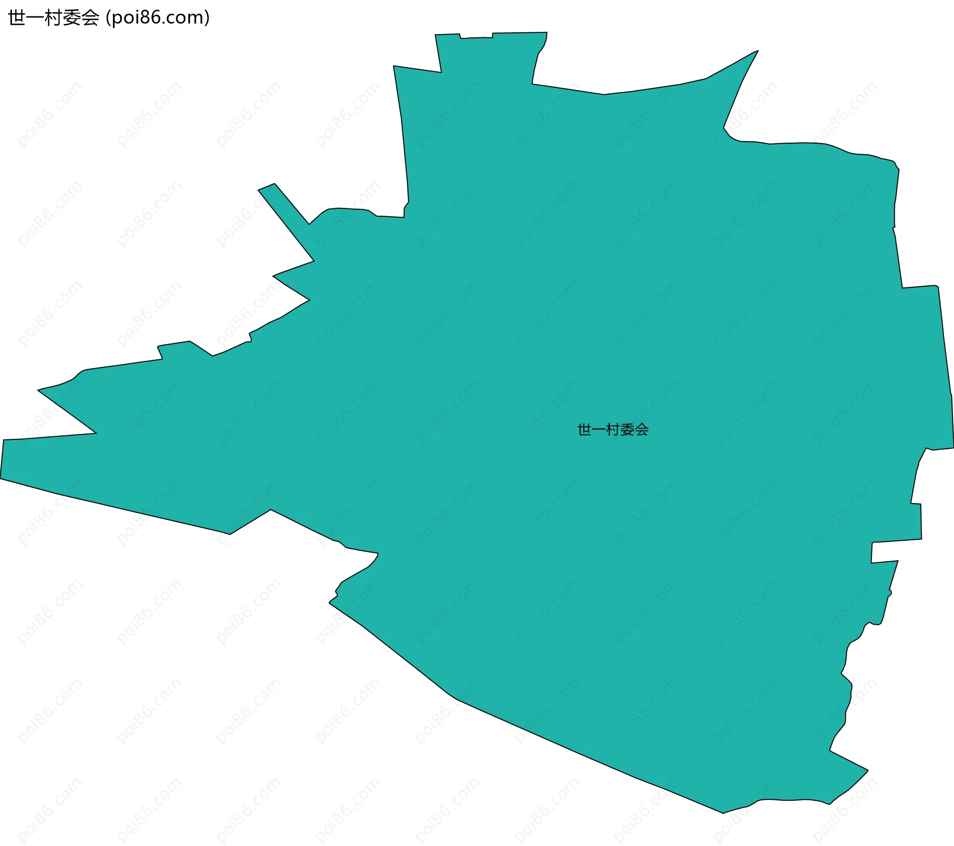 世一村委会边界地图