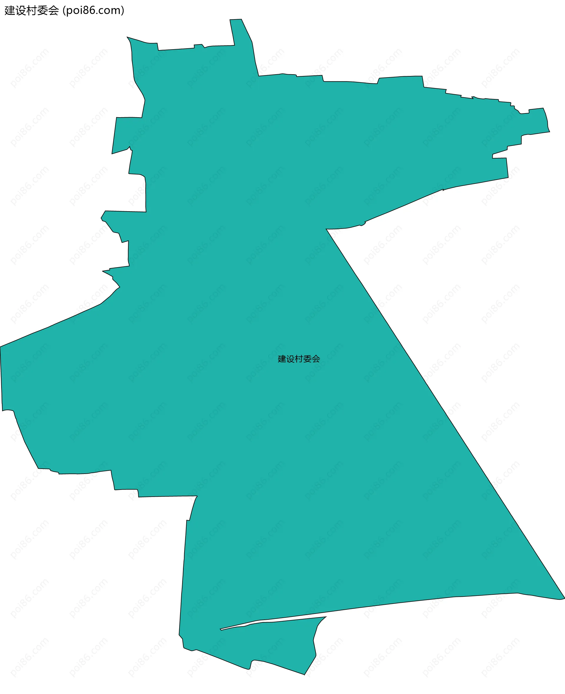 建设村委会边界地图