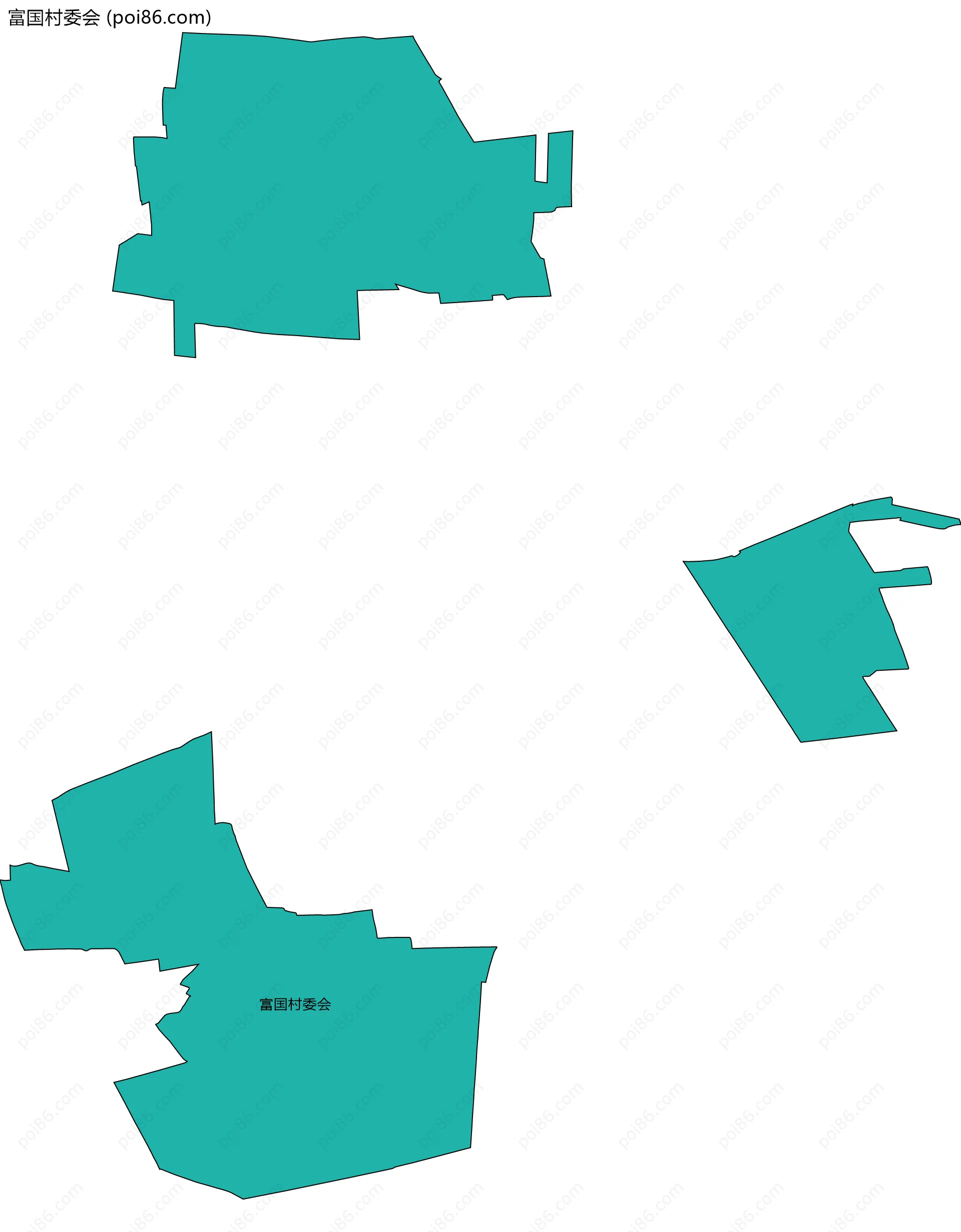 富国村委会边界地图