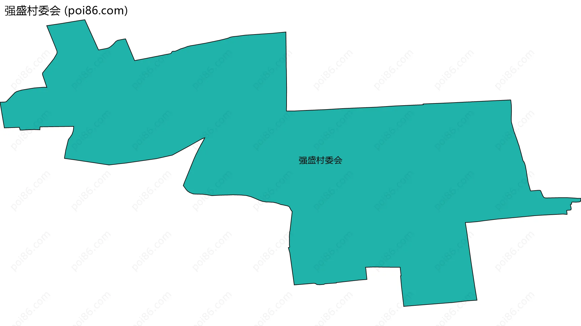 强盛村委会边界地图