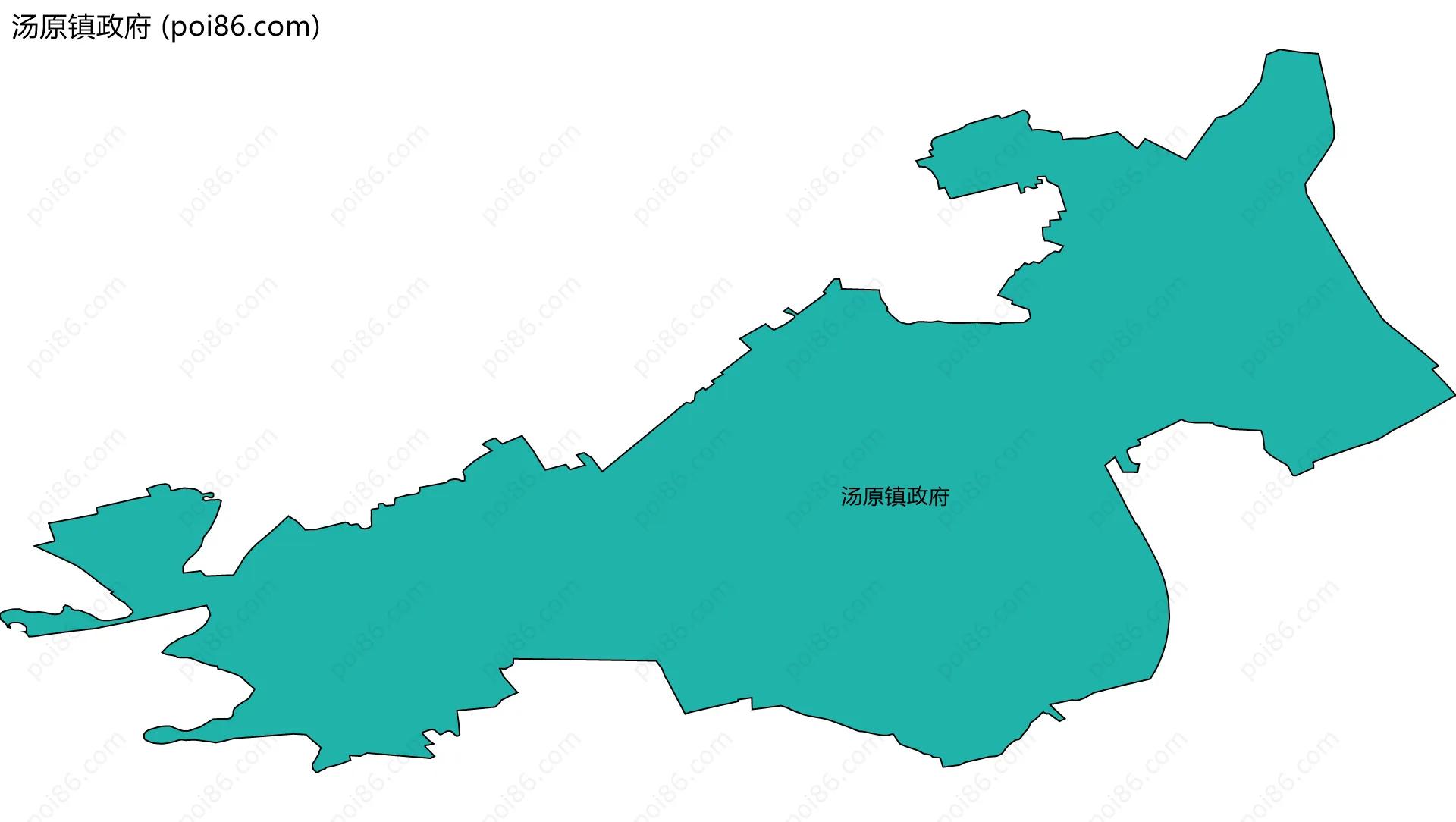 汤原镇政府边界地图