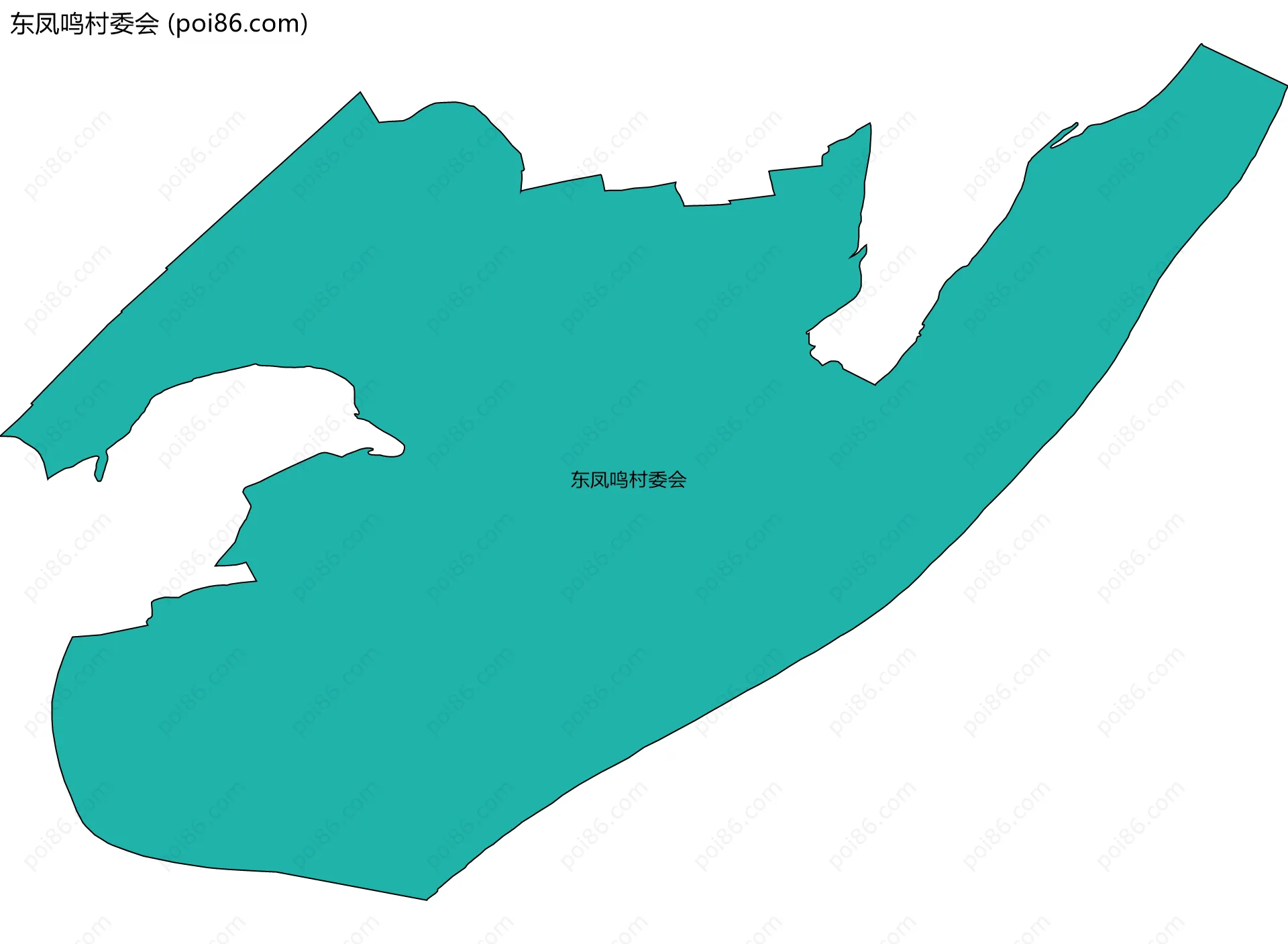 东凤鸣村委会边界地图
