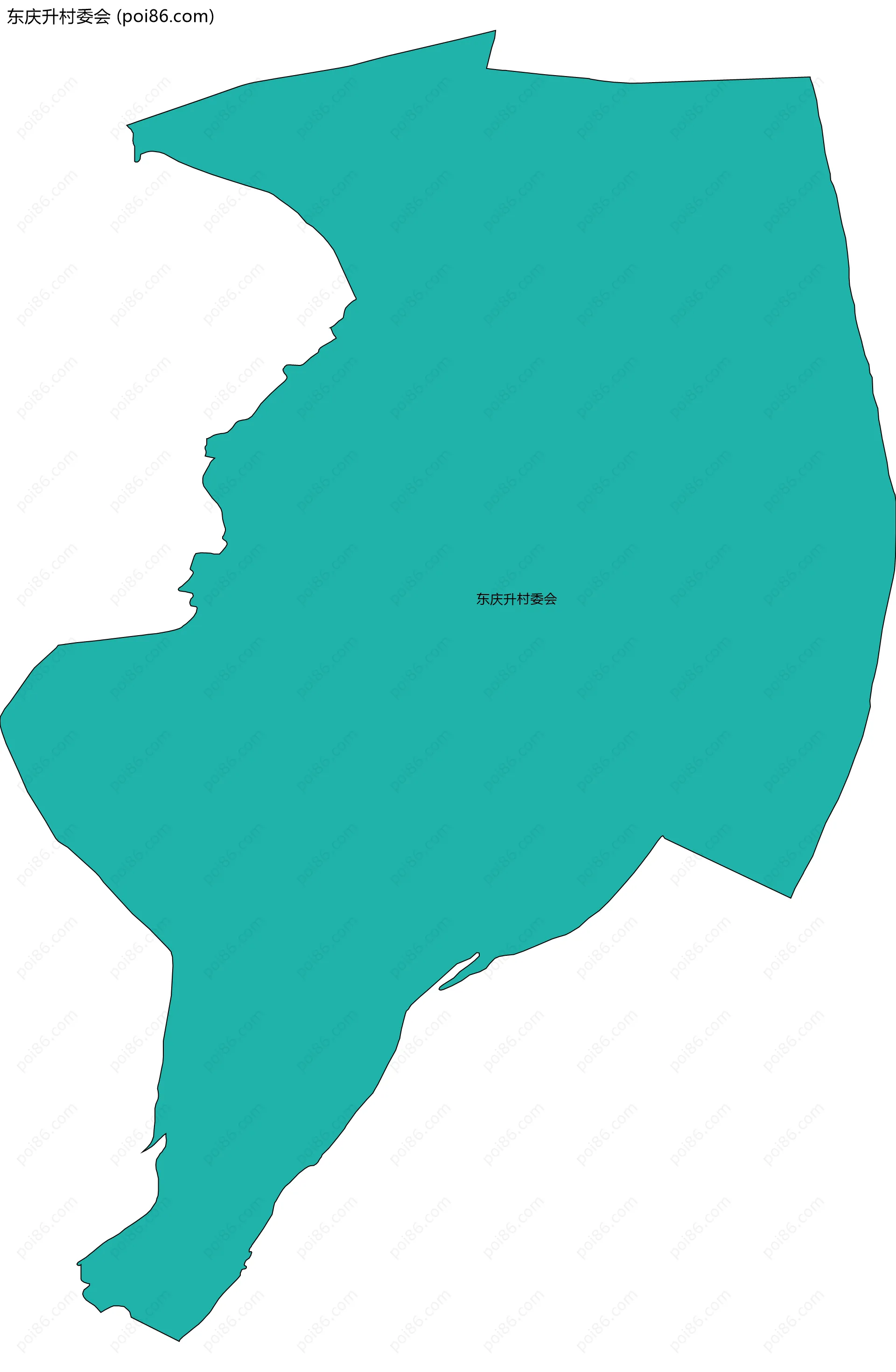 东庆升村委会边界地图