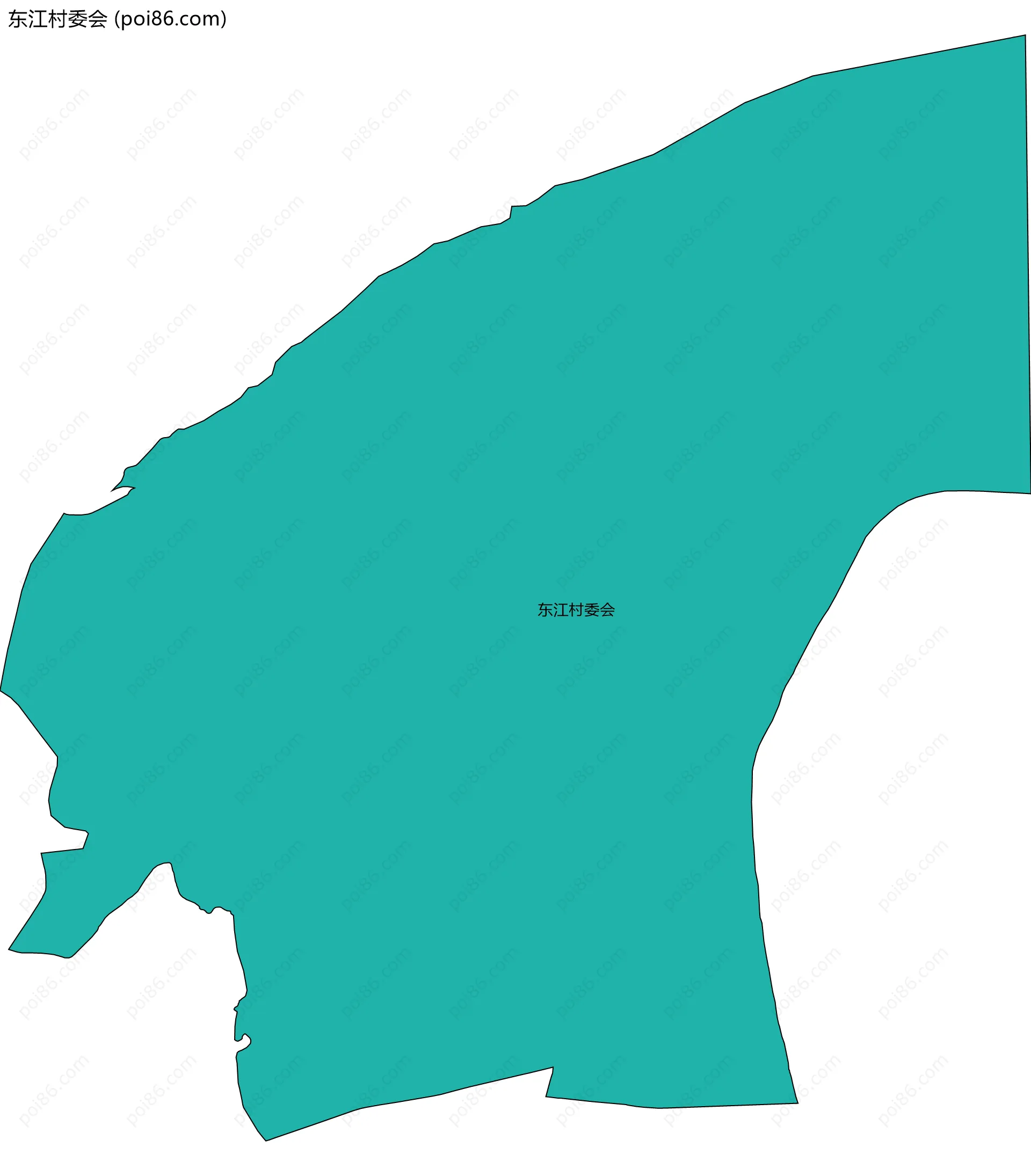 东江村委会边界地图