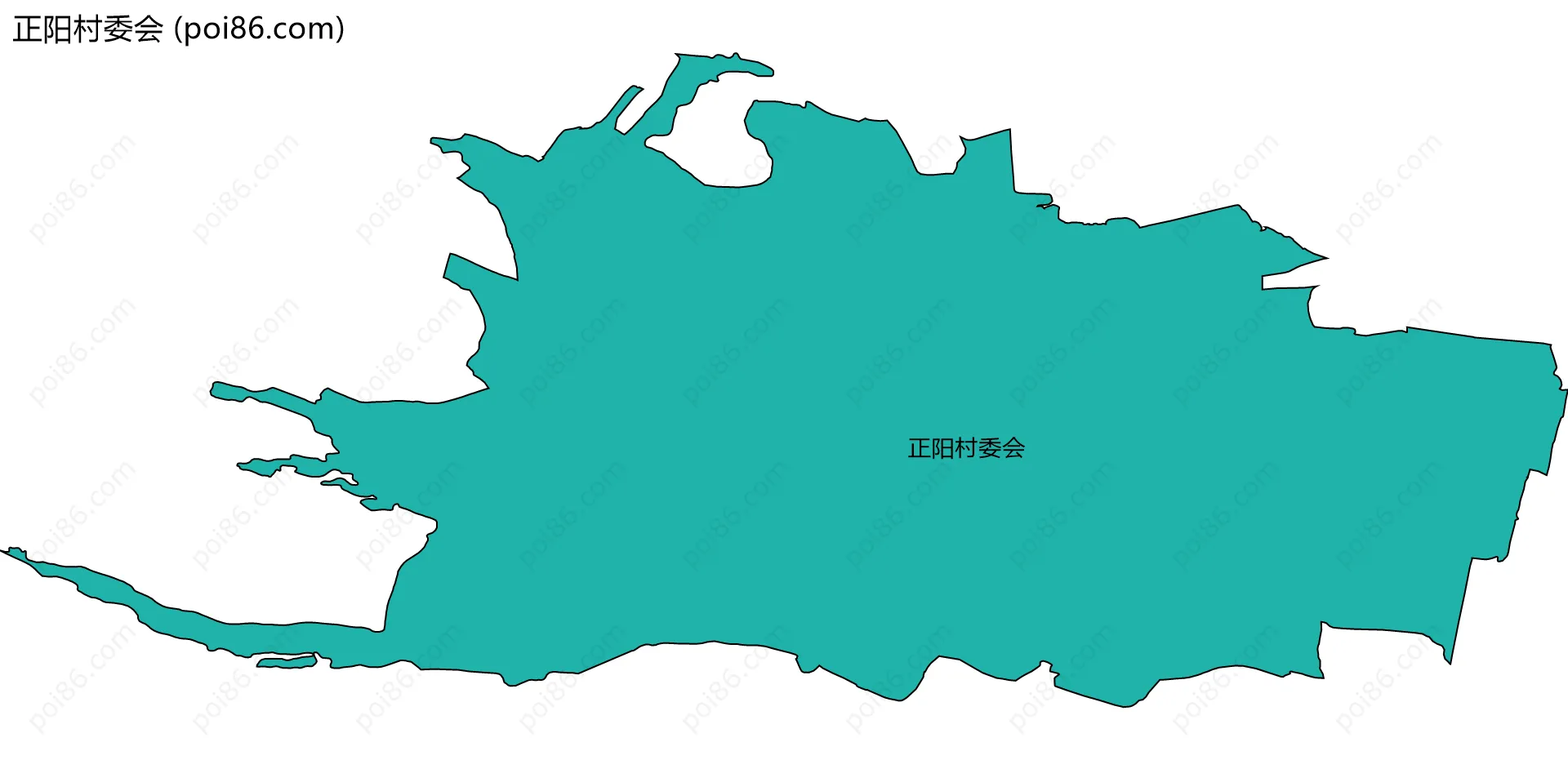 正阳村委会边界地图