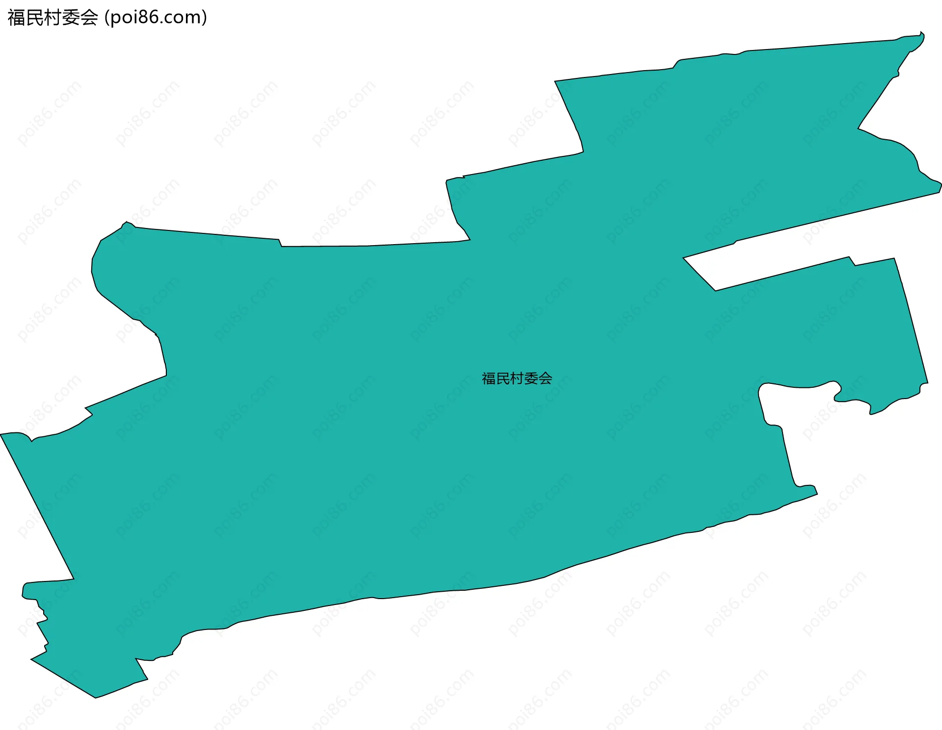 福民村委会边界地图