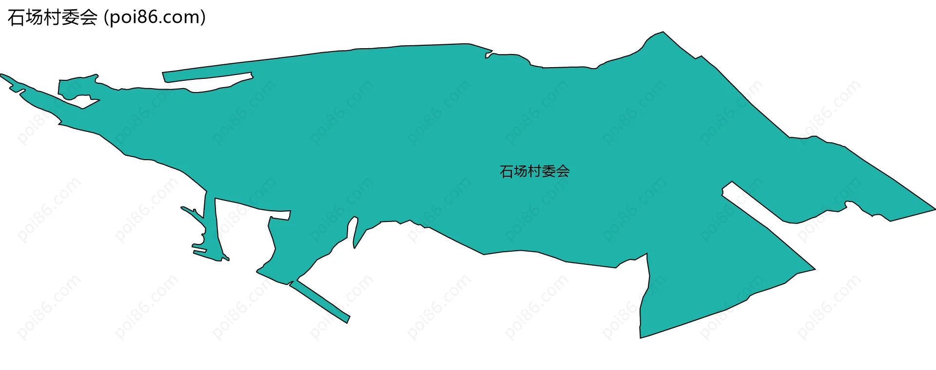 石场村委会边界地图