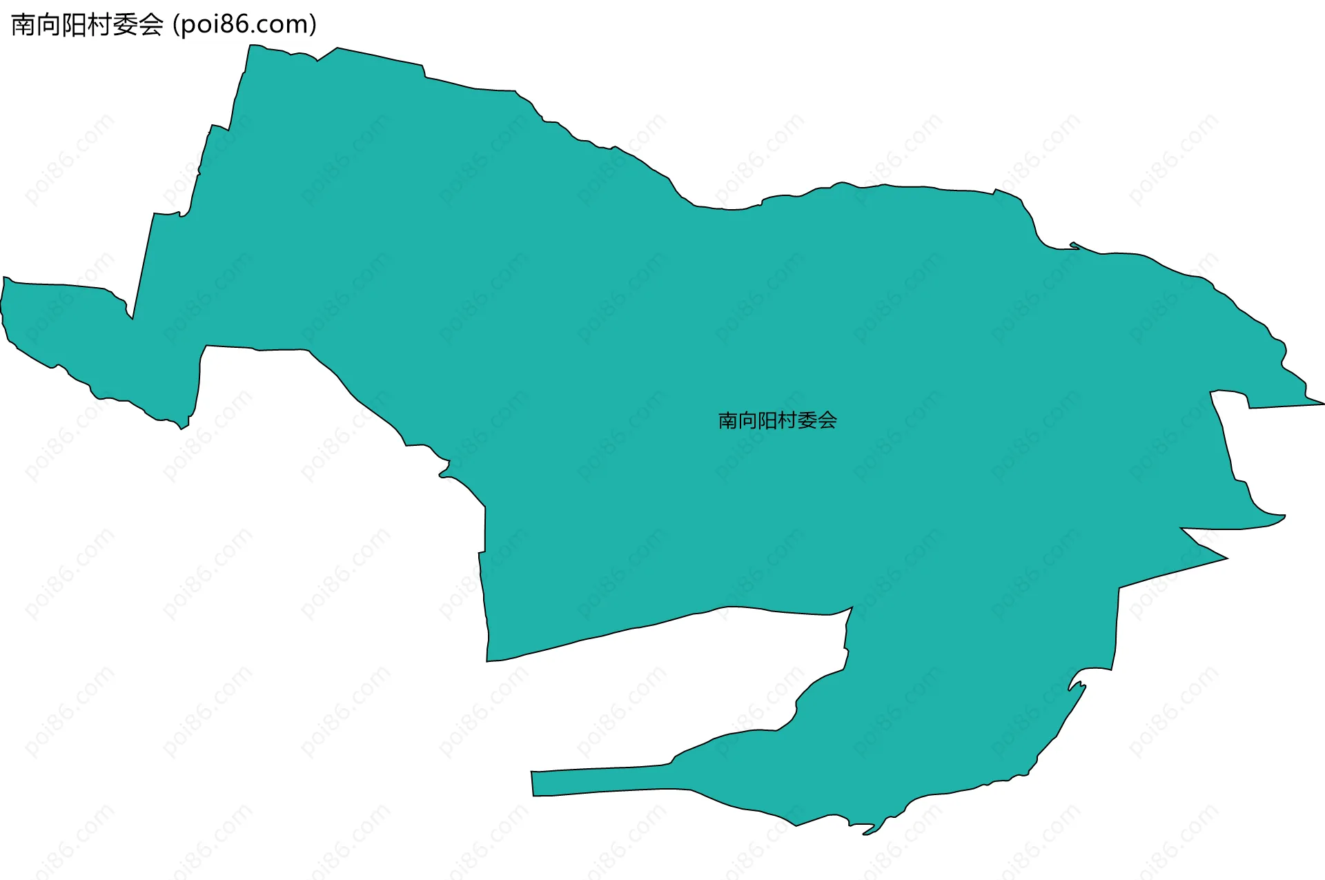 南向阳村委会边界地图