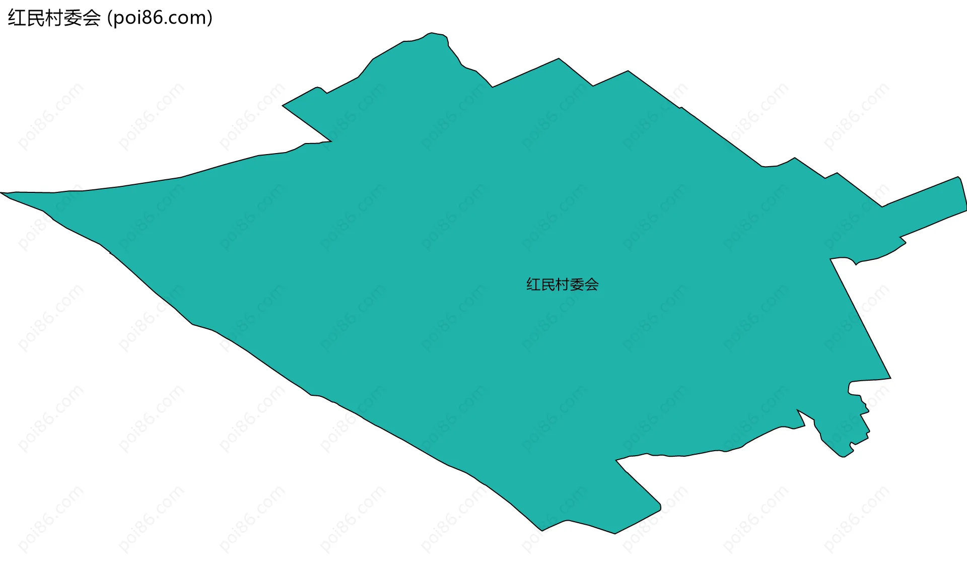红民村委会边界地图