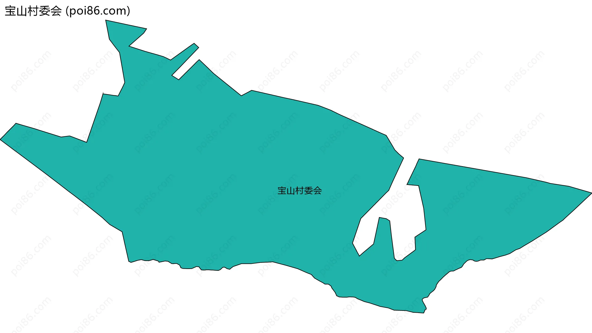 宝山村委会边界地图