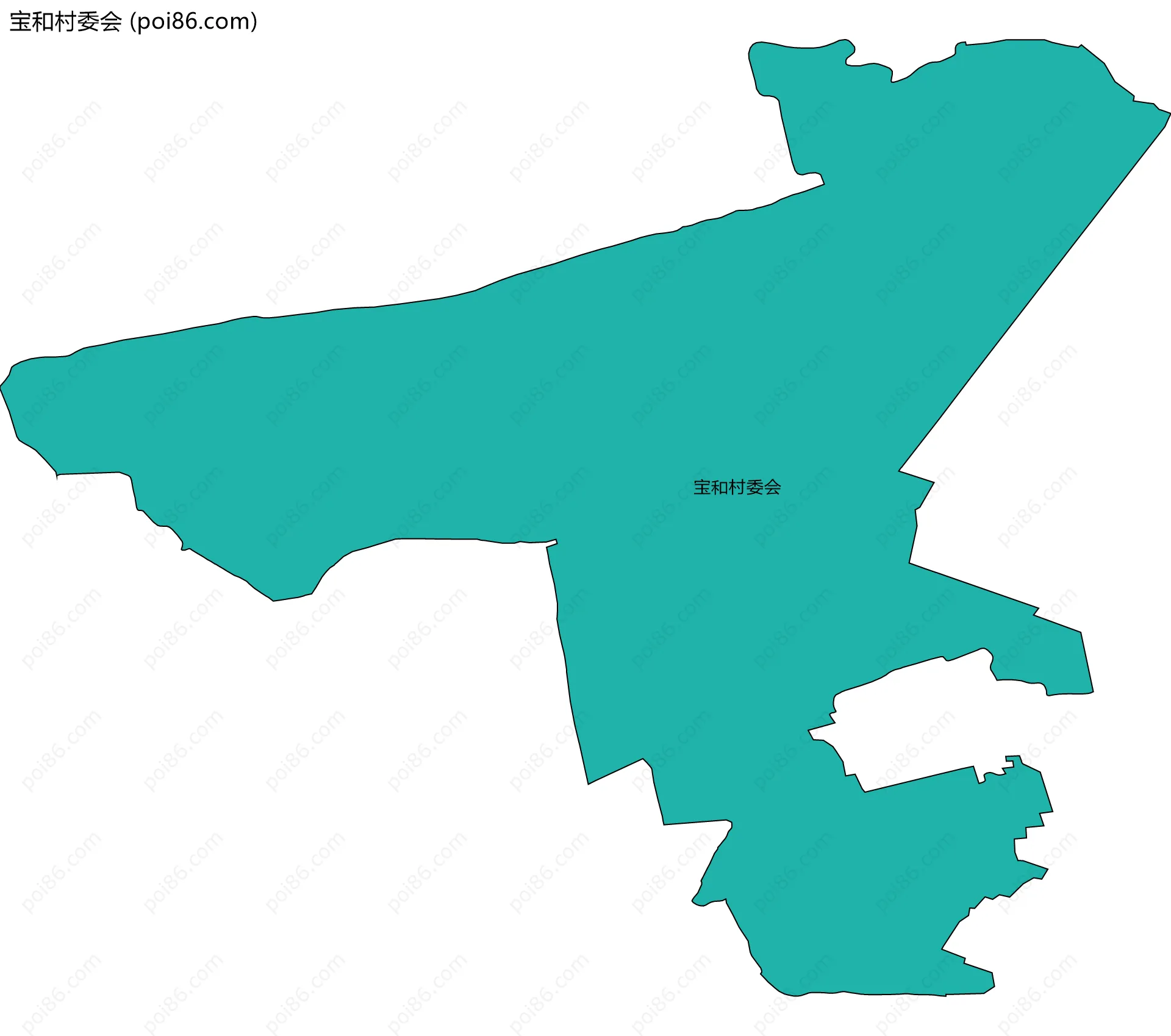 宝和村委会边界地图