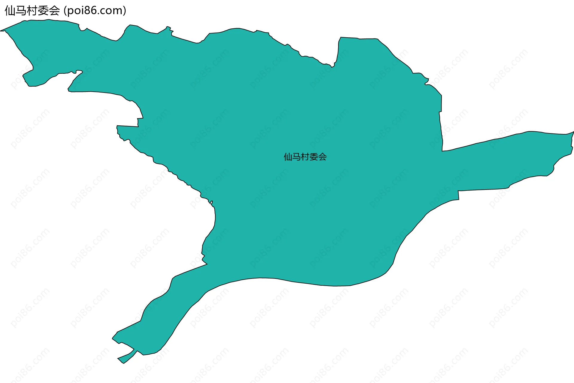 仙马村委会边界地图