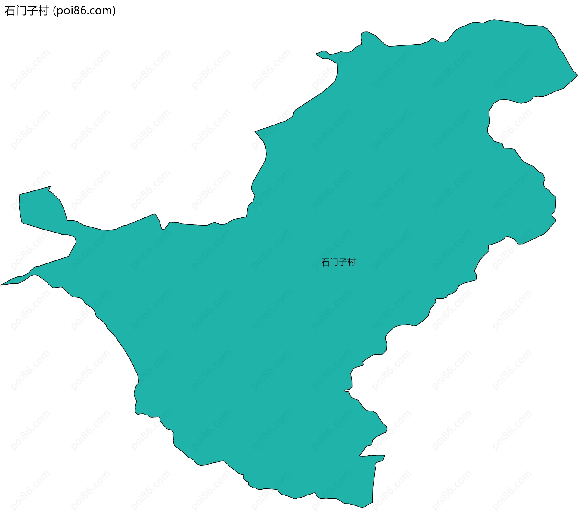 石门子村边界地图