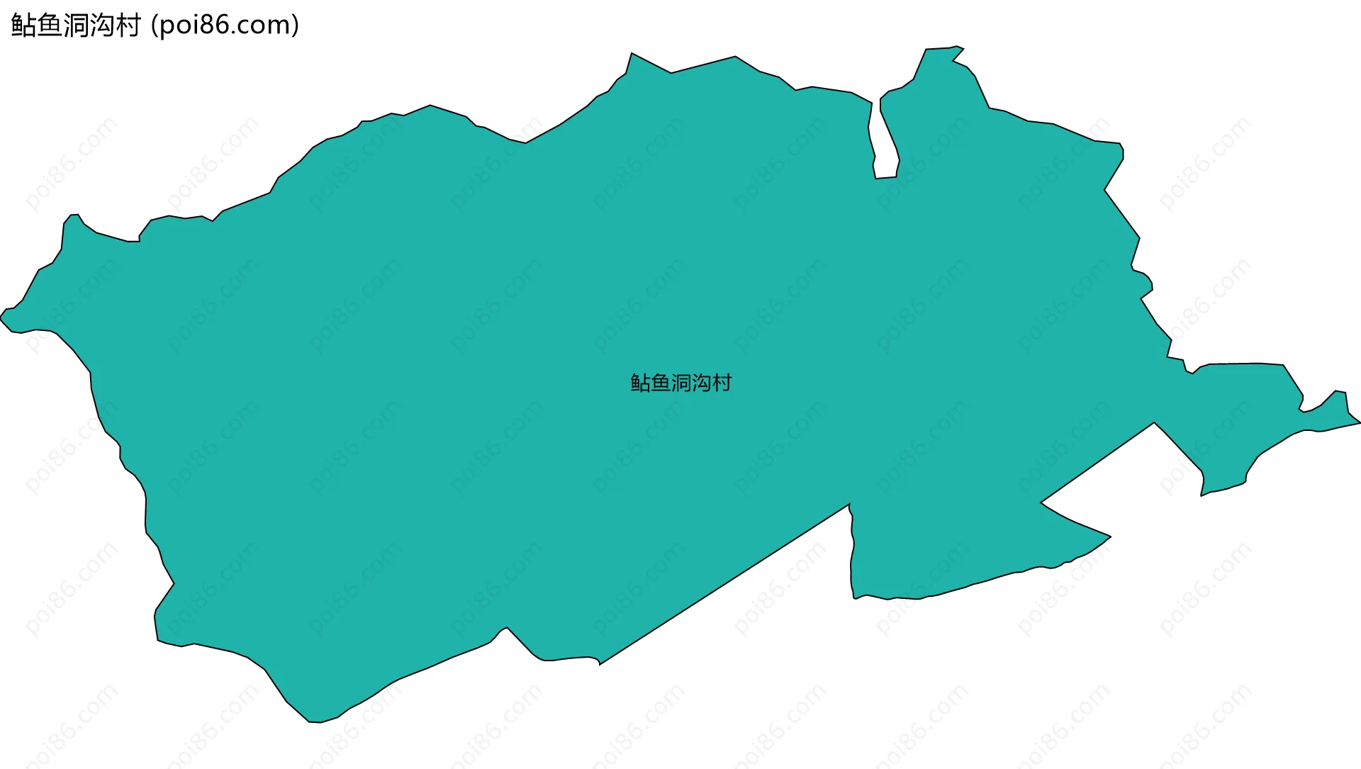 鲇鱼洞沟村边界地图