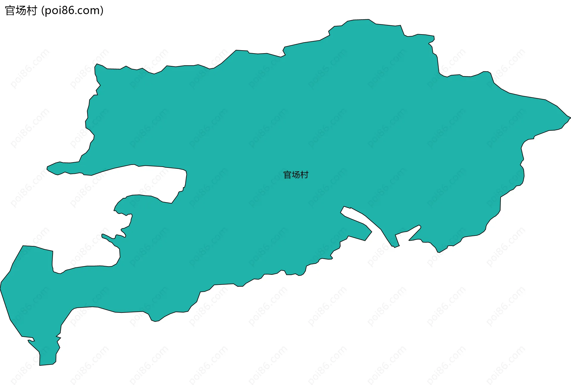 官场村边界地图