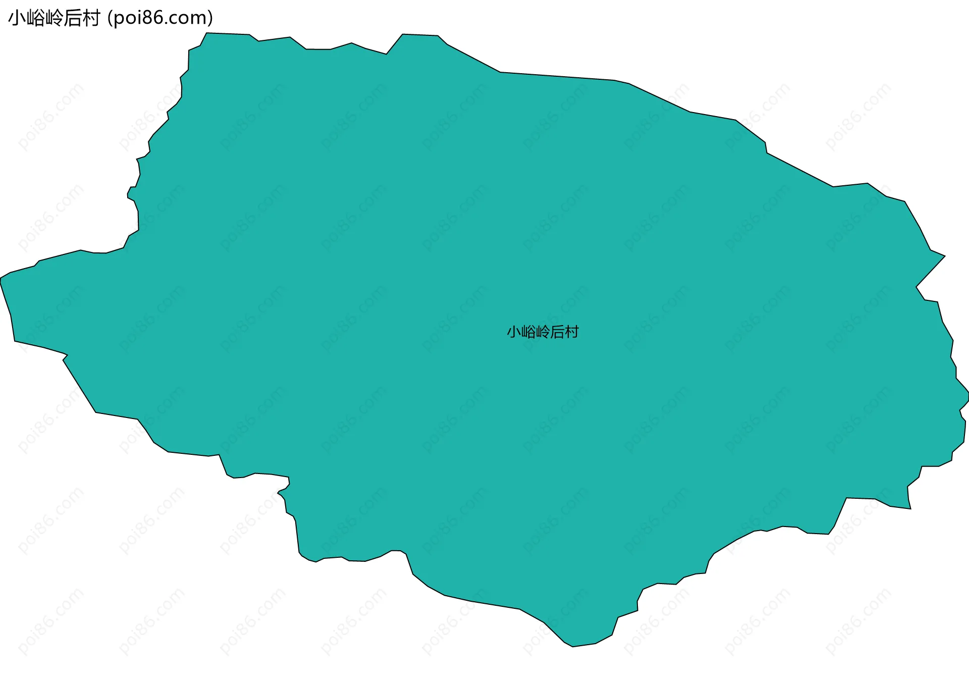 小峪岭后村边界地图