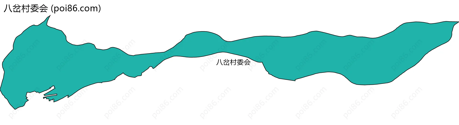 八岔村委会边界地图