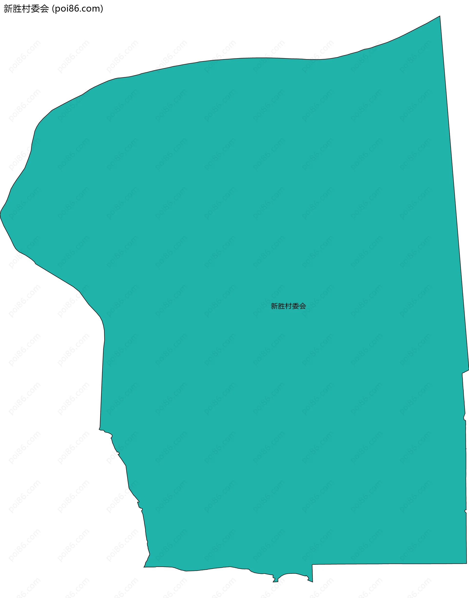 新胜村委会边界地图