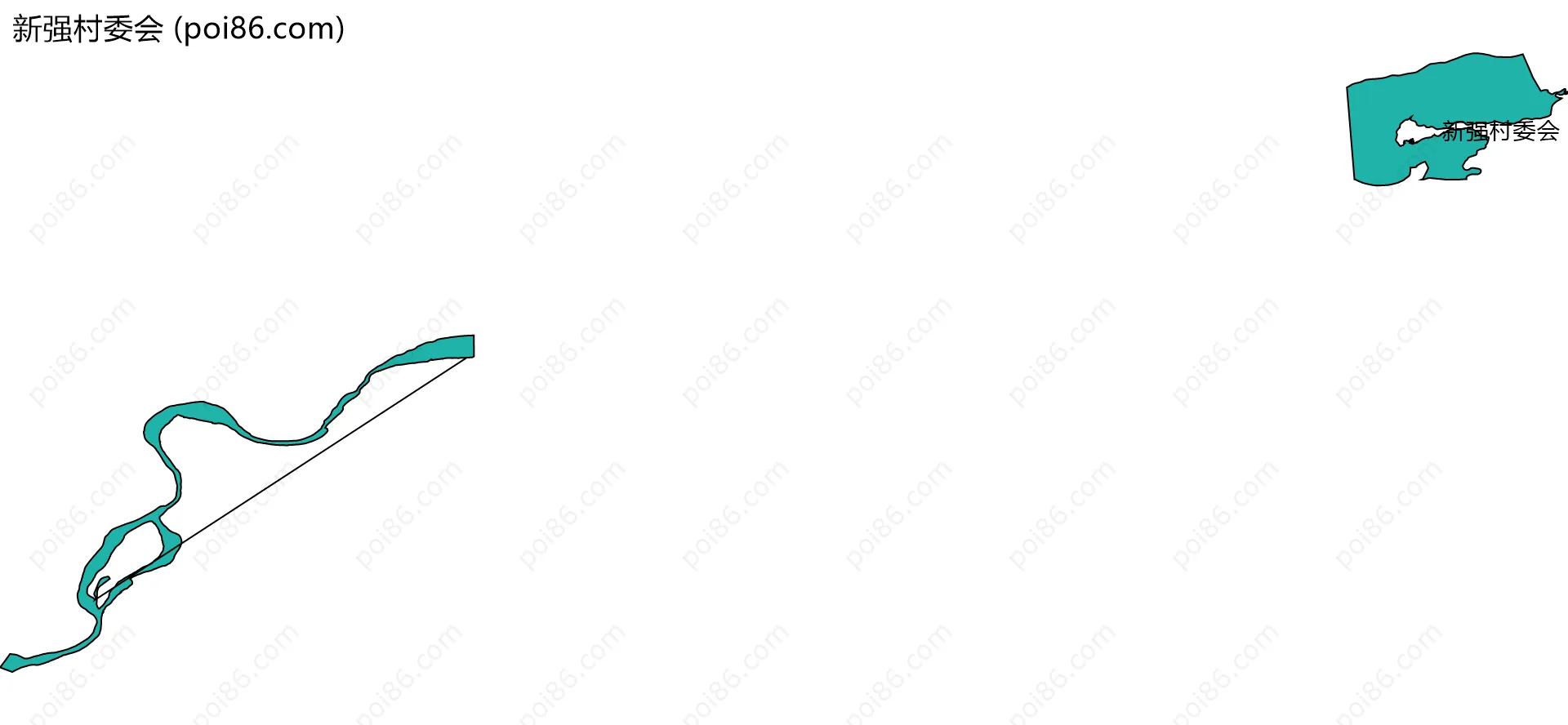 新强村委会边界地图