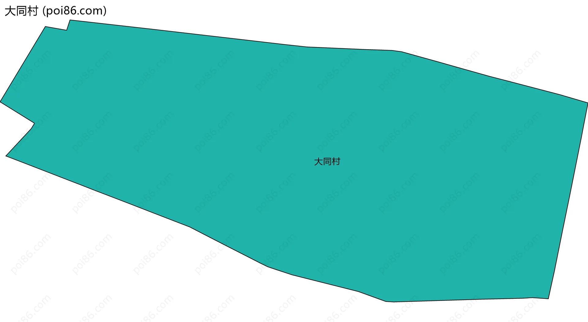 大同村边界地图