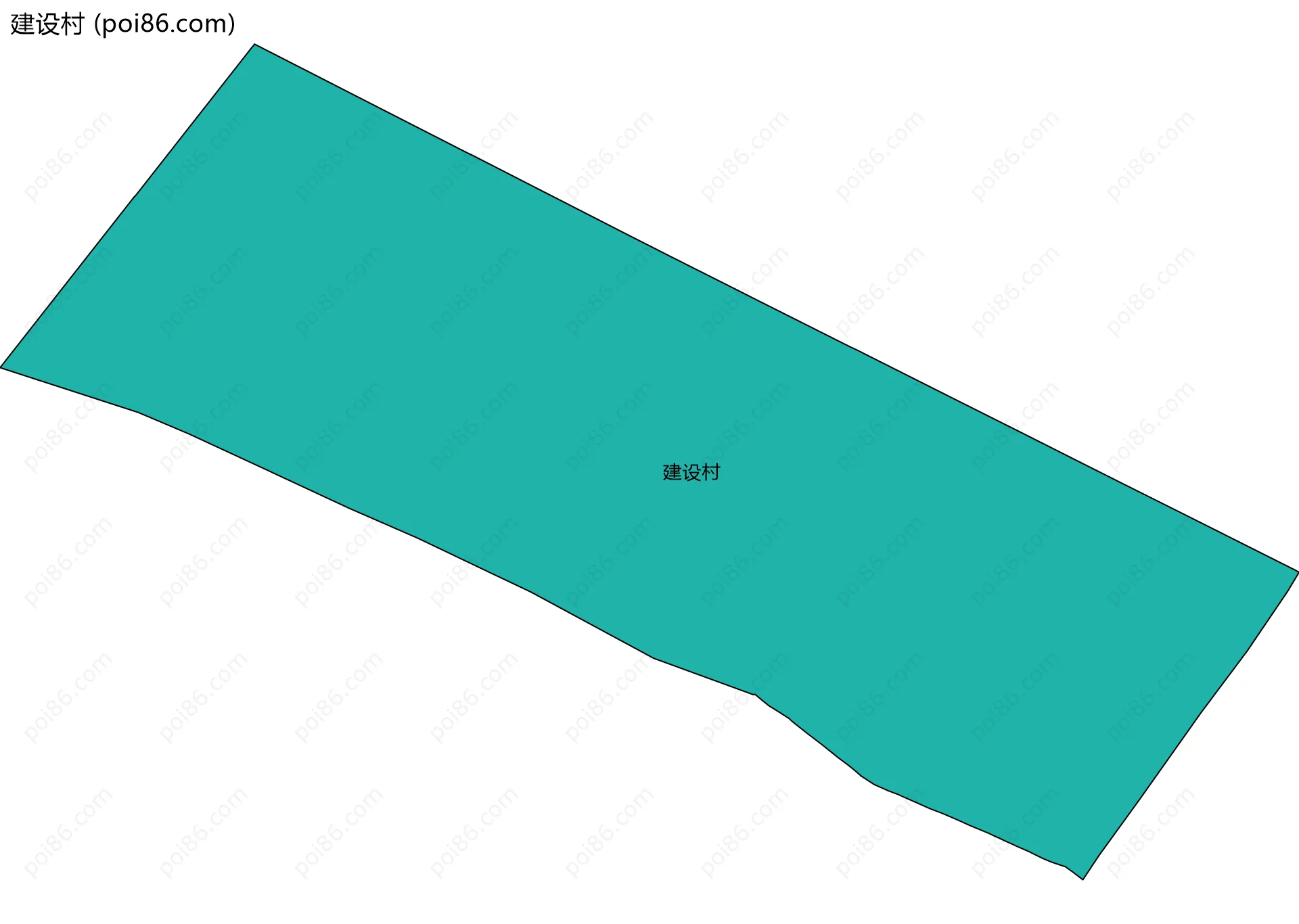 建设村边界地图