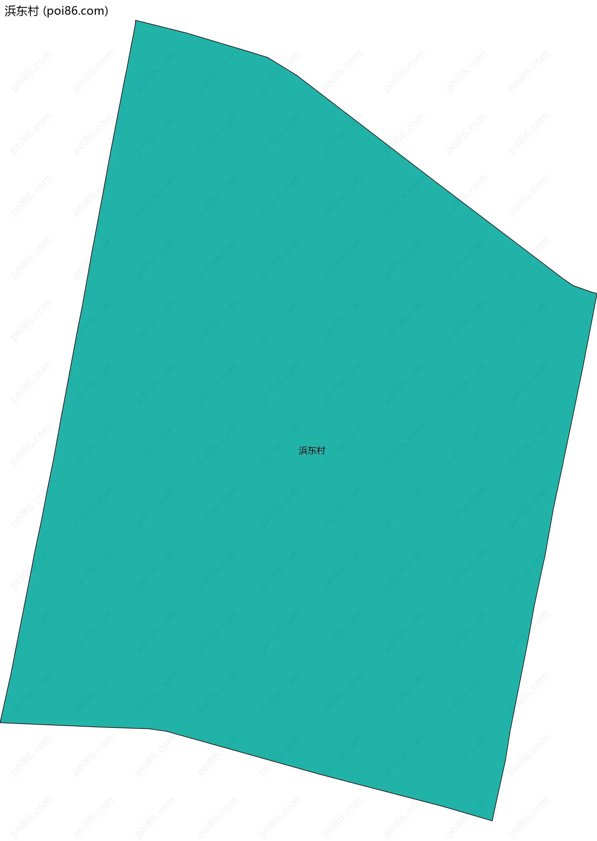 浜东村边界地图